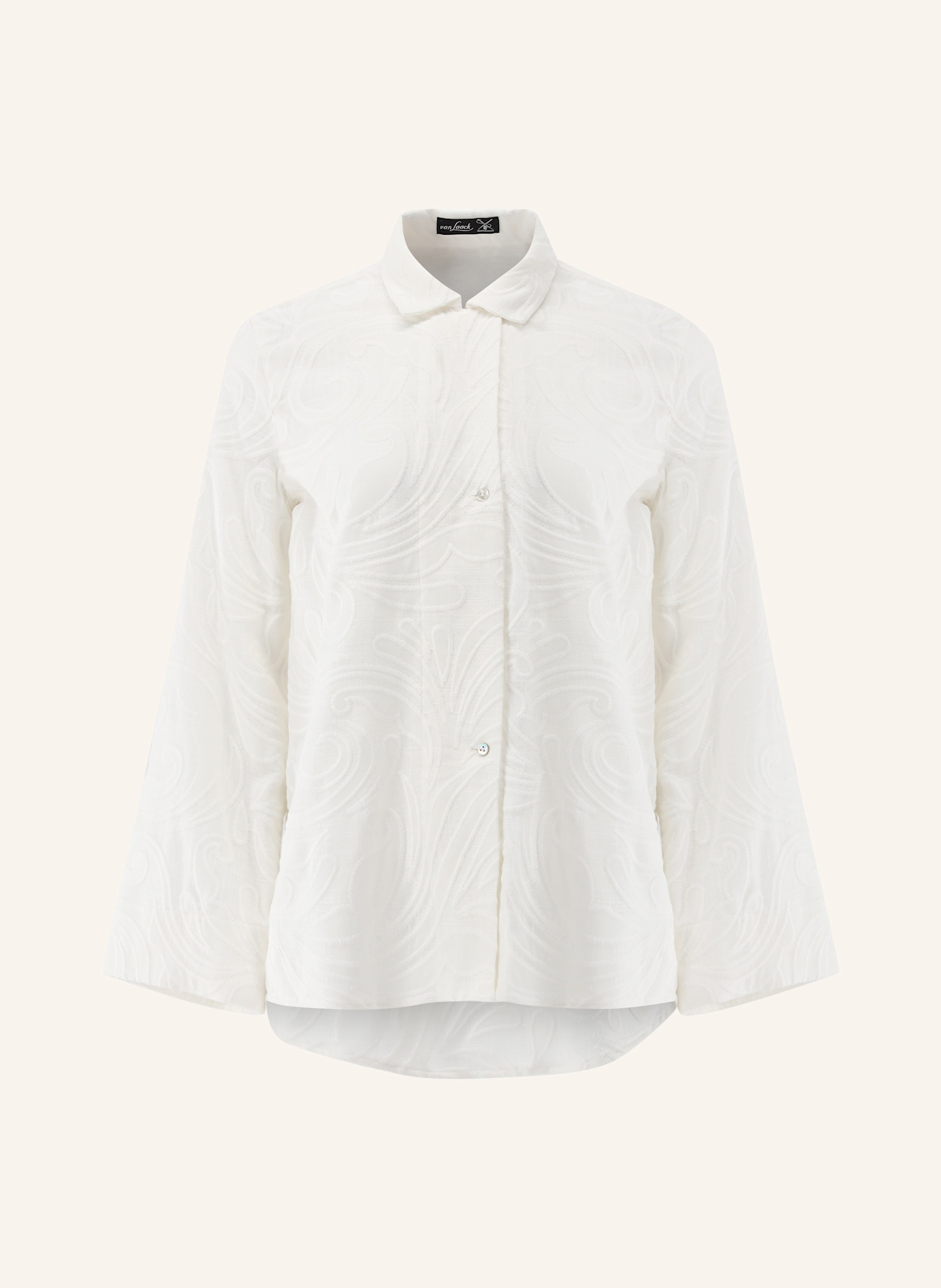 van Laack Bluse Modern Fit: BEIGE