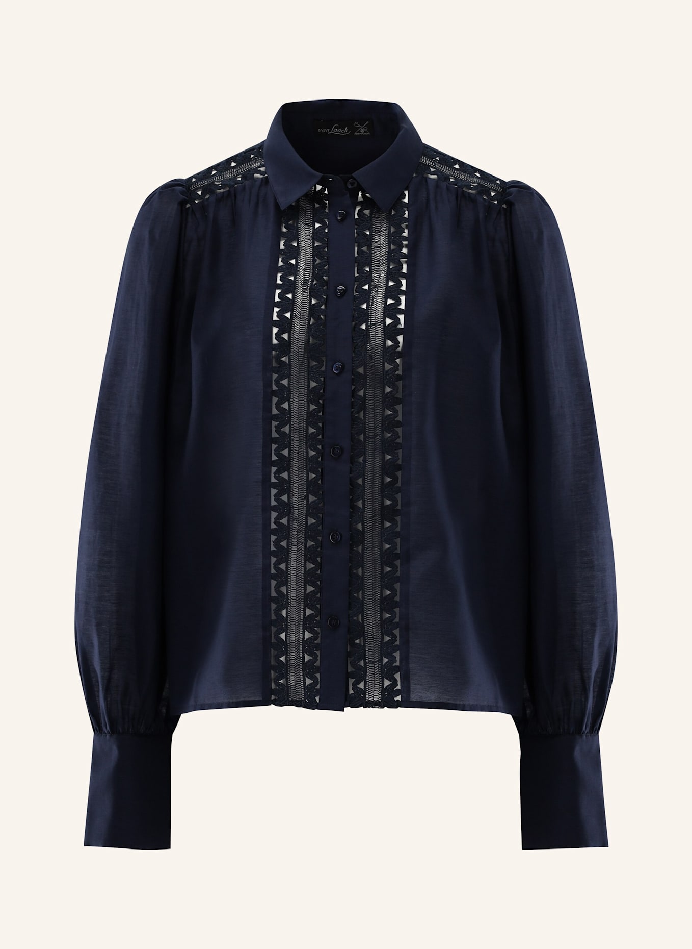 van Laack Bluse Modern Fit: DUNKELBLAU