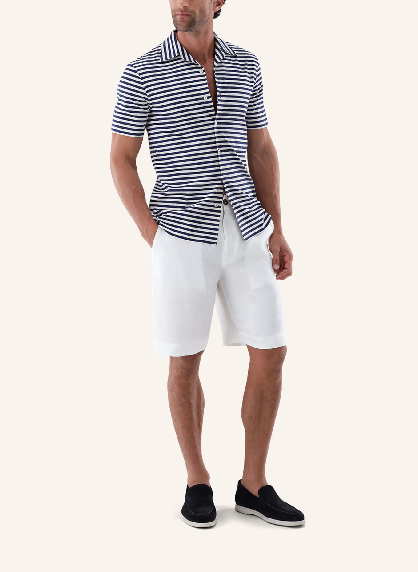 van Laack Hemd Slim Fit: DUNKELBLAU