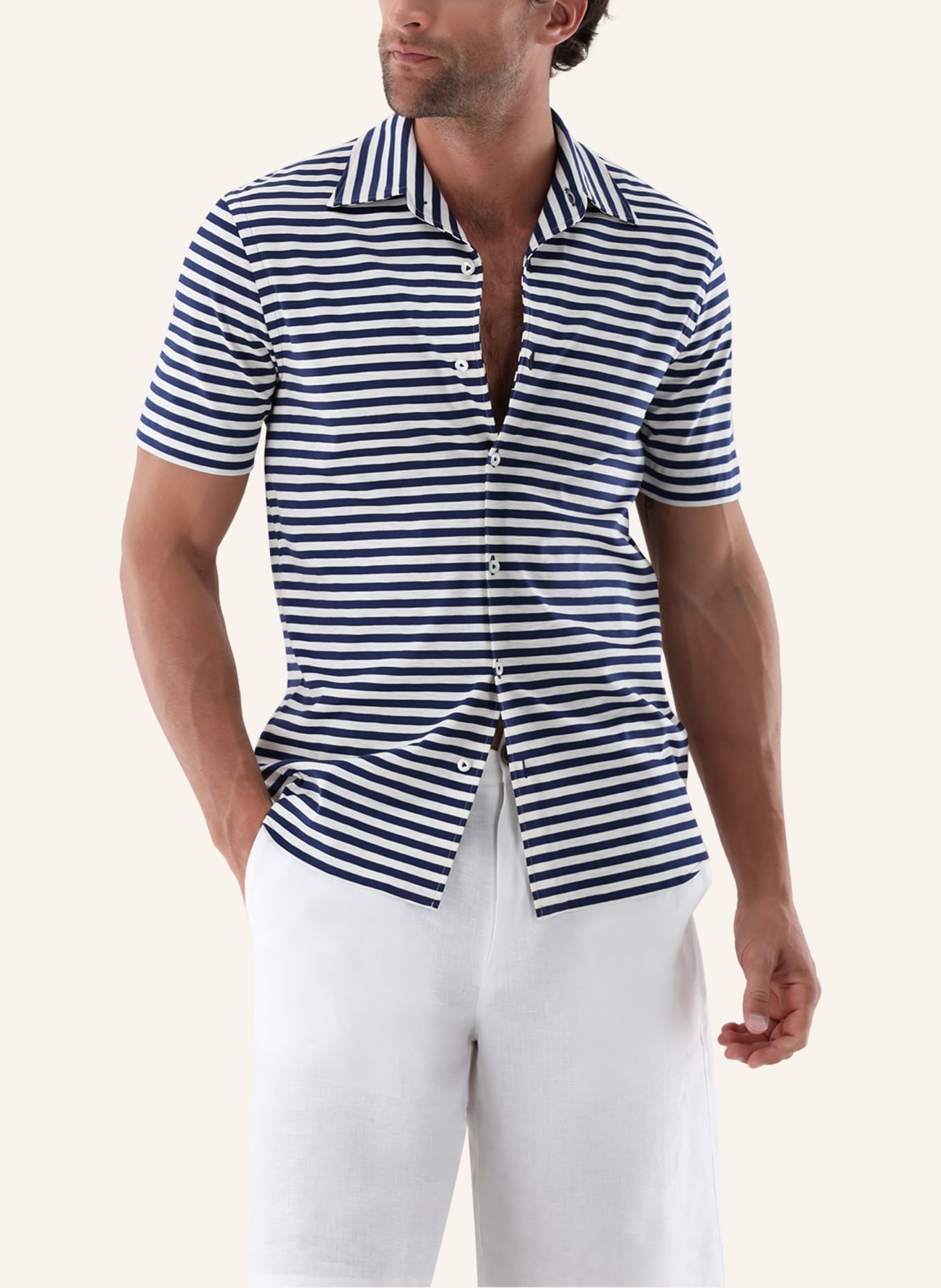 van Laack Hemd Slim Fit: DUNKELBLAU