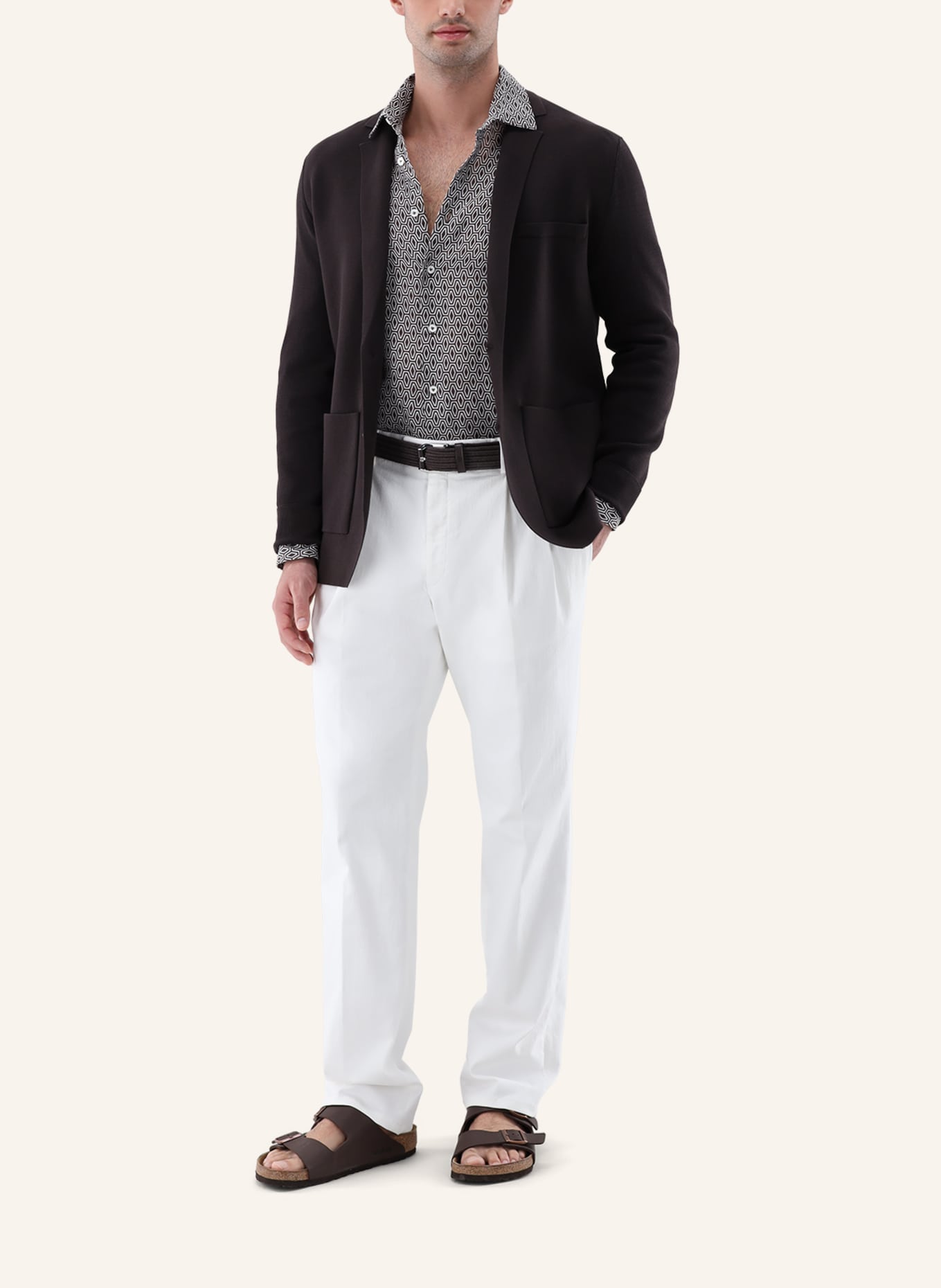 van Laack Weste: BEIGE/ BRAUN