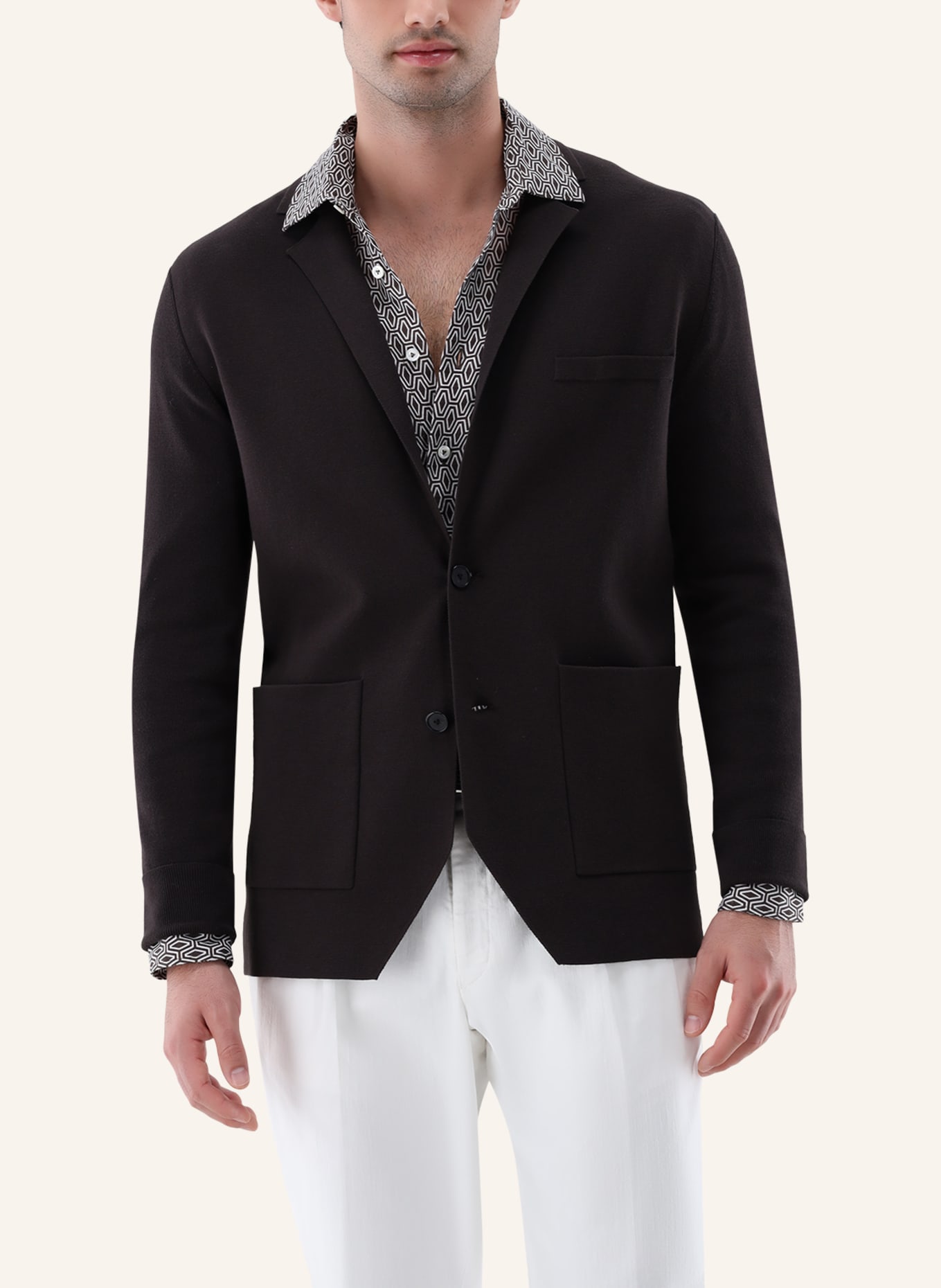 van Laack Weste: BEIGE/ BRAUN