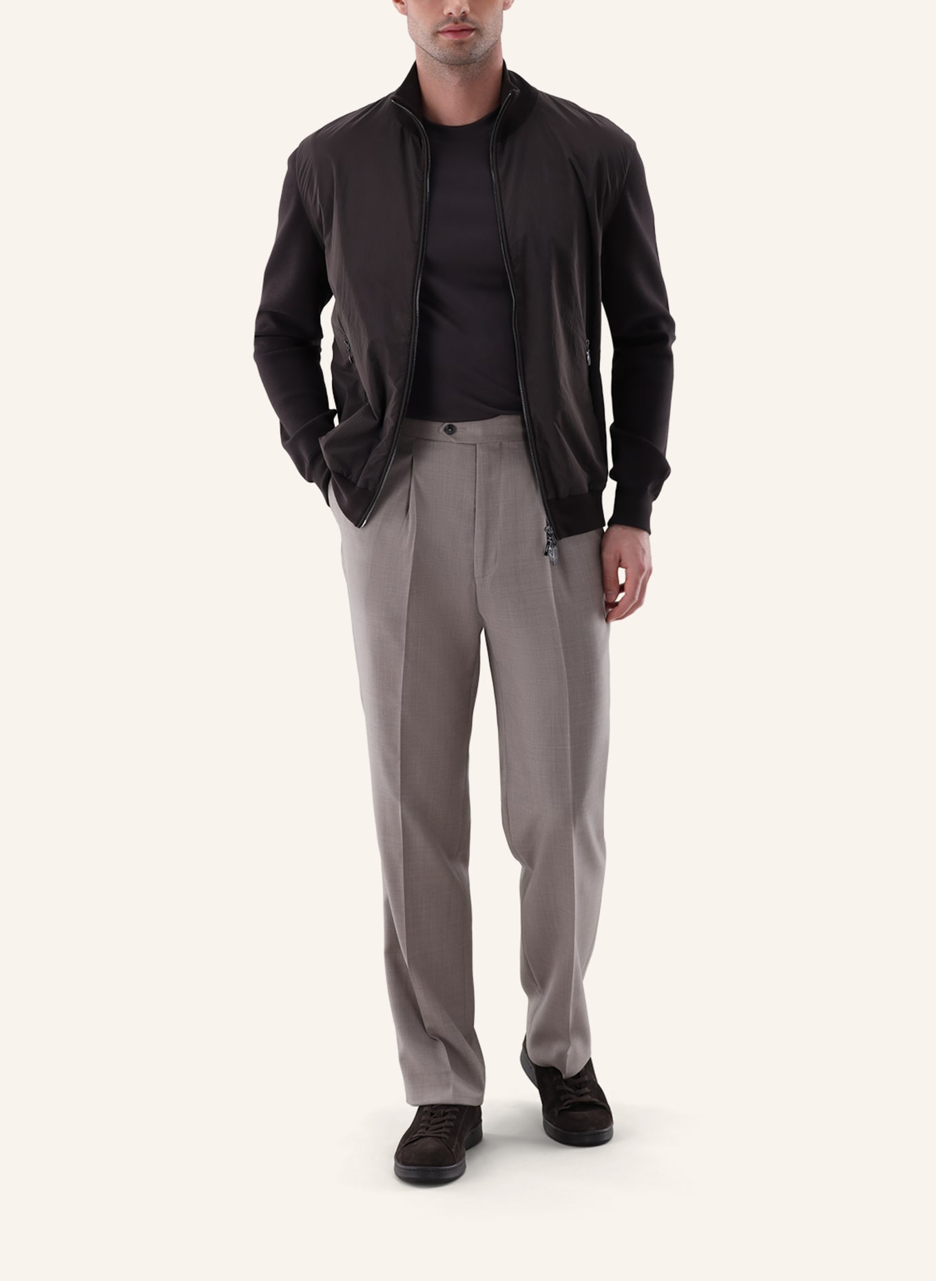 van Laack Weste: BEIGE/ BRAUN