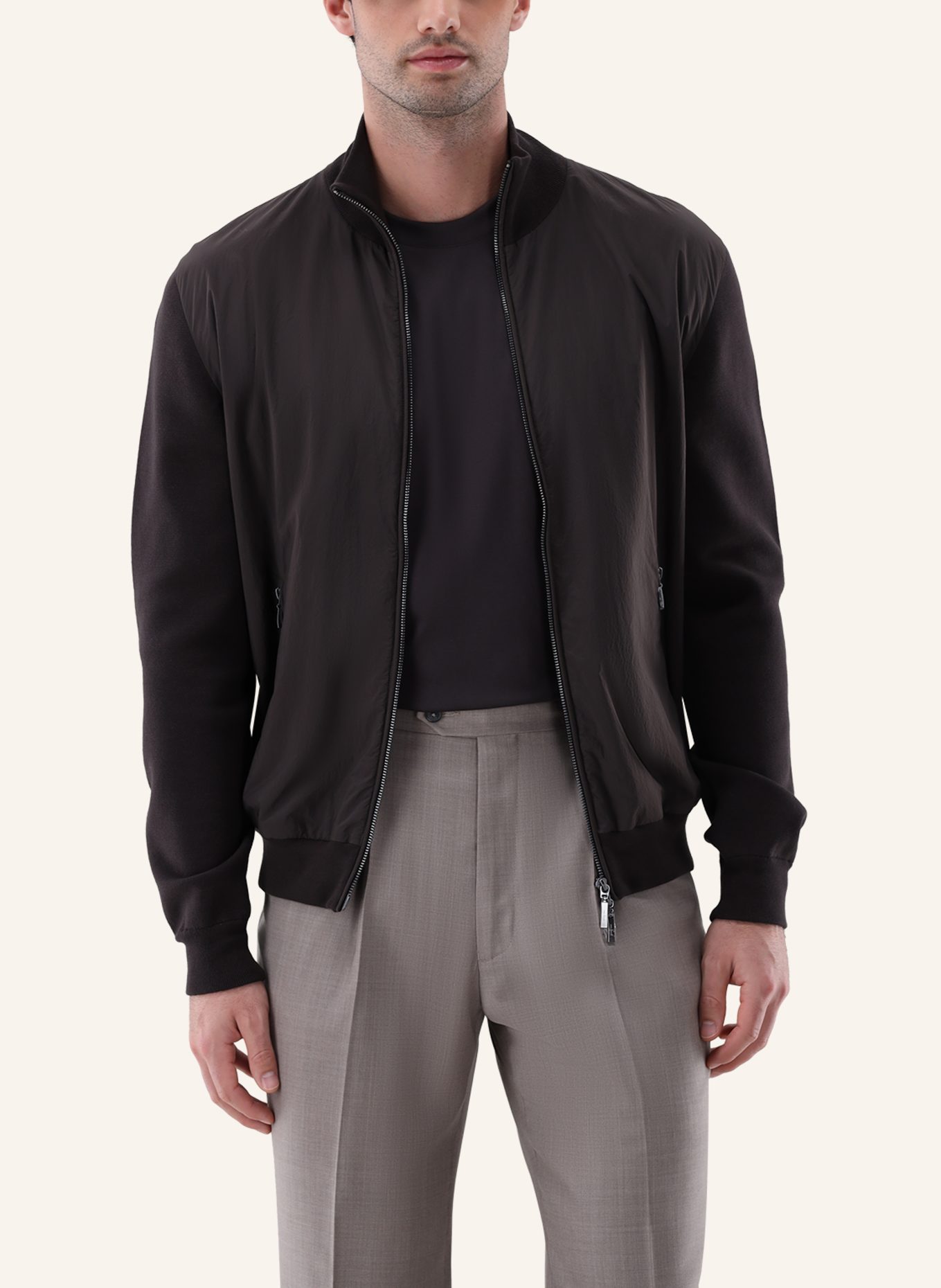 van Laack Weste: BEIGE/ BRAUN