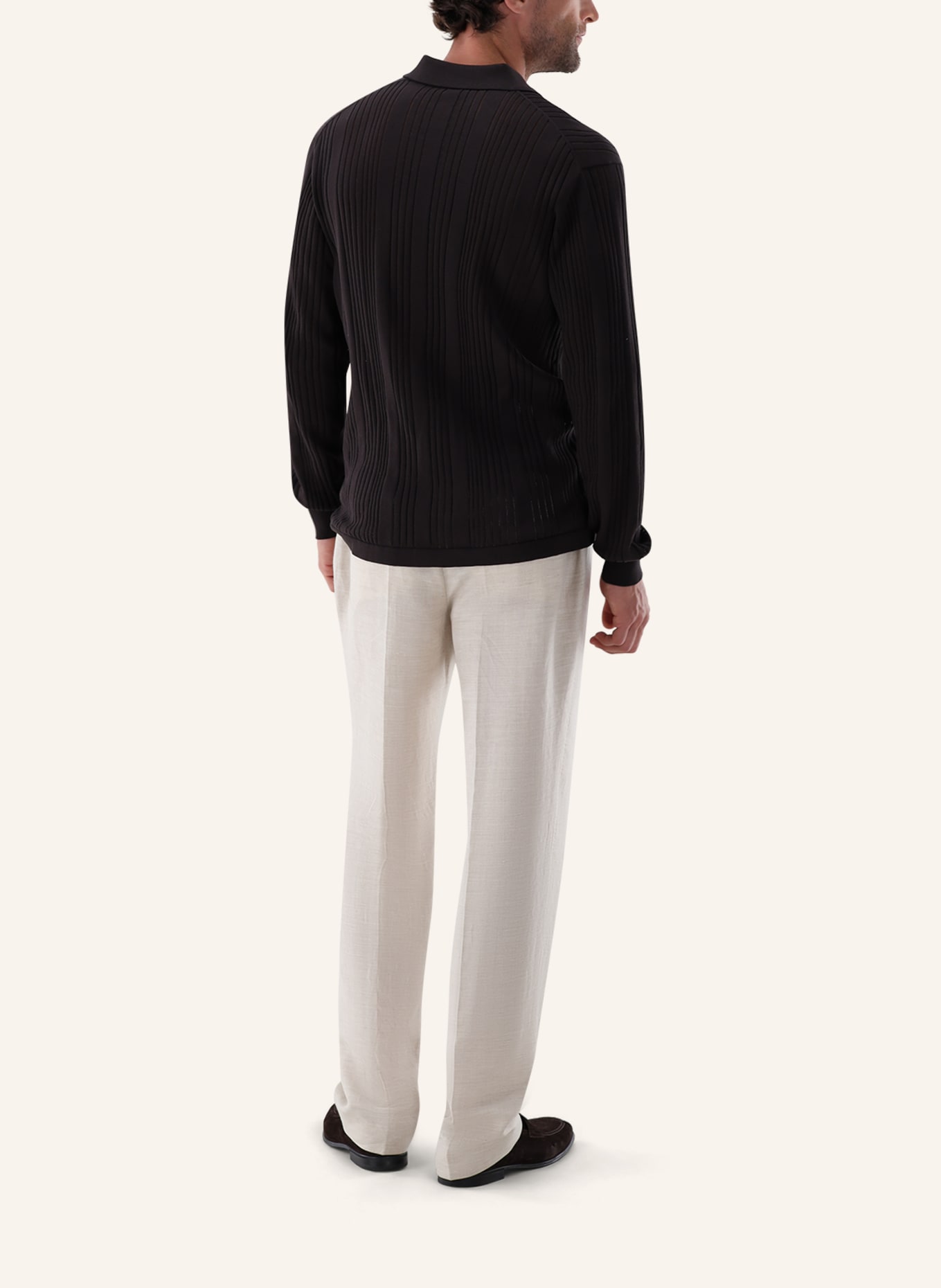 van Laack Pullover: BEIGE/ BRAUN