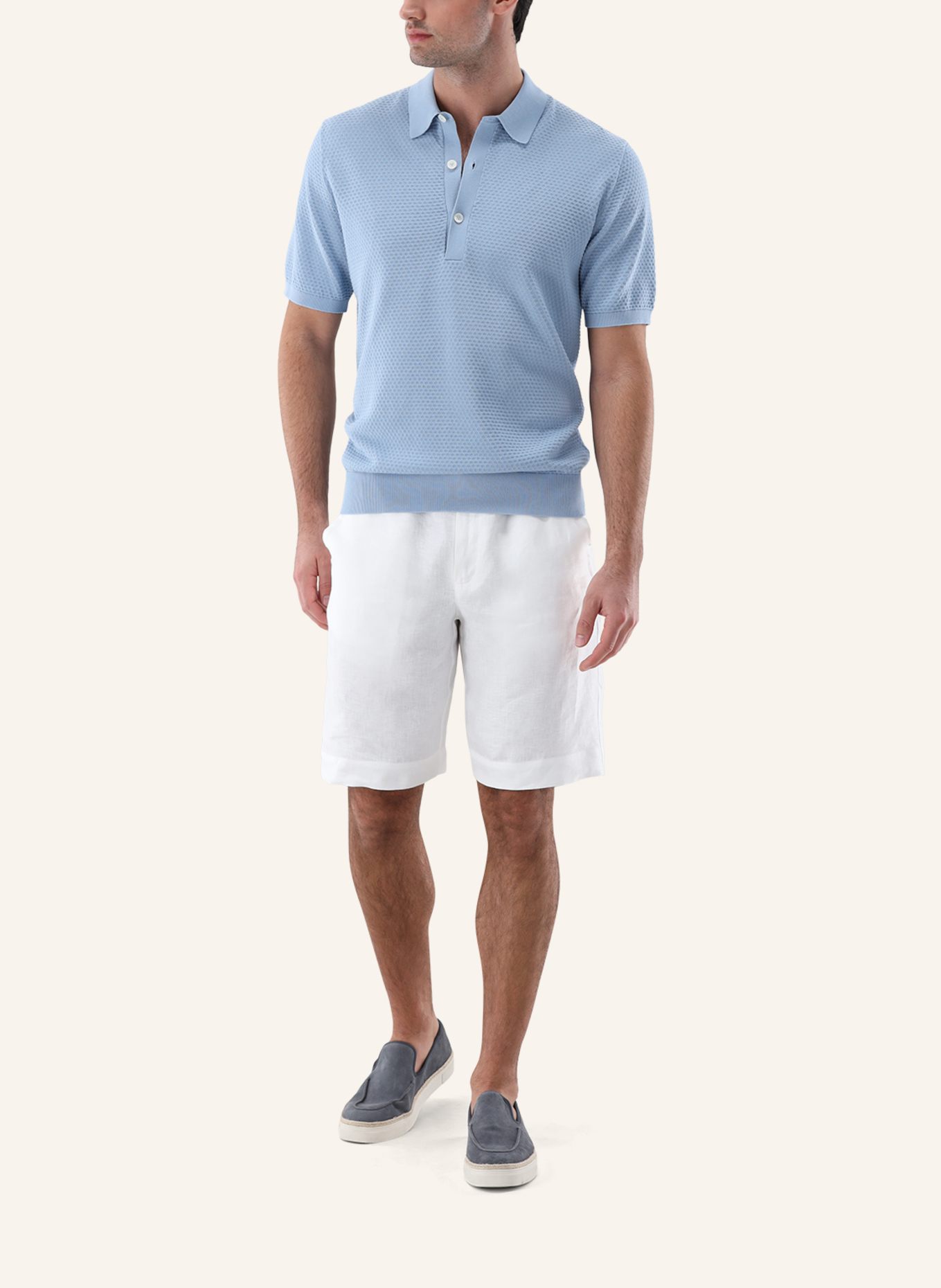 van Laack Poloshirt: HELLBLAU