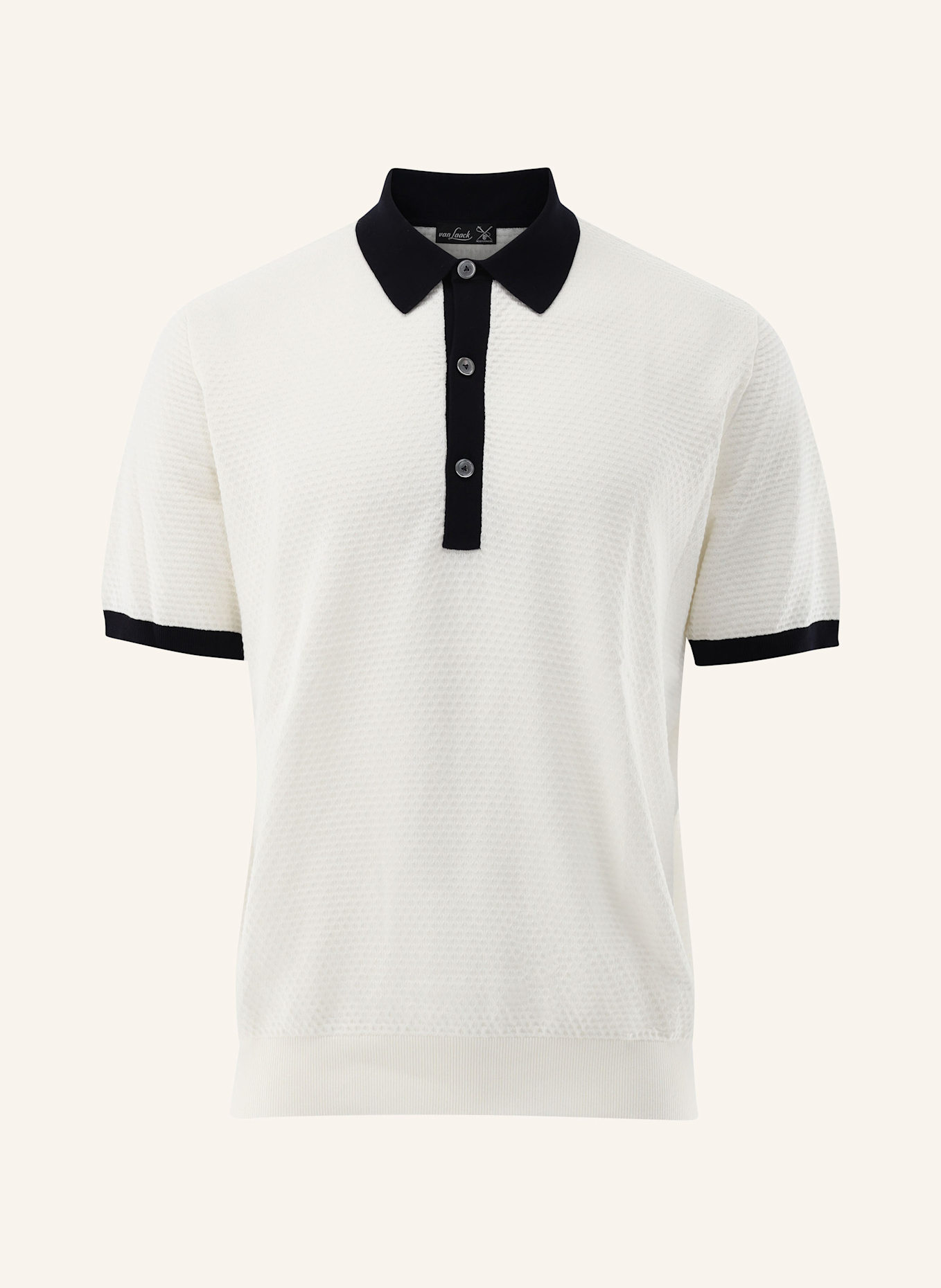 van Laack Poloshirt: BEIGE/ BRAUN
