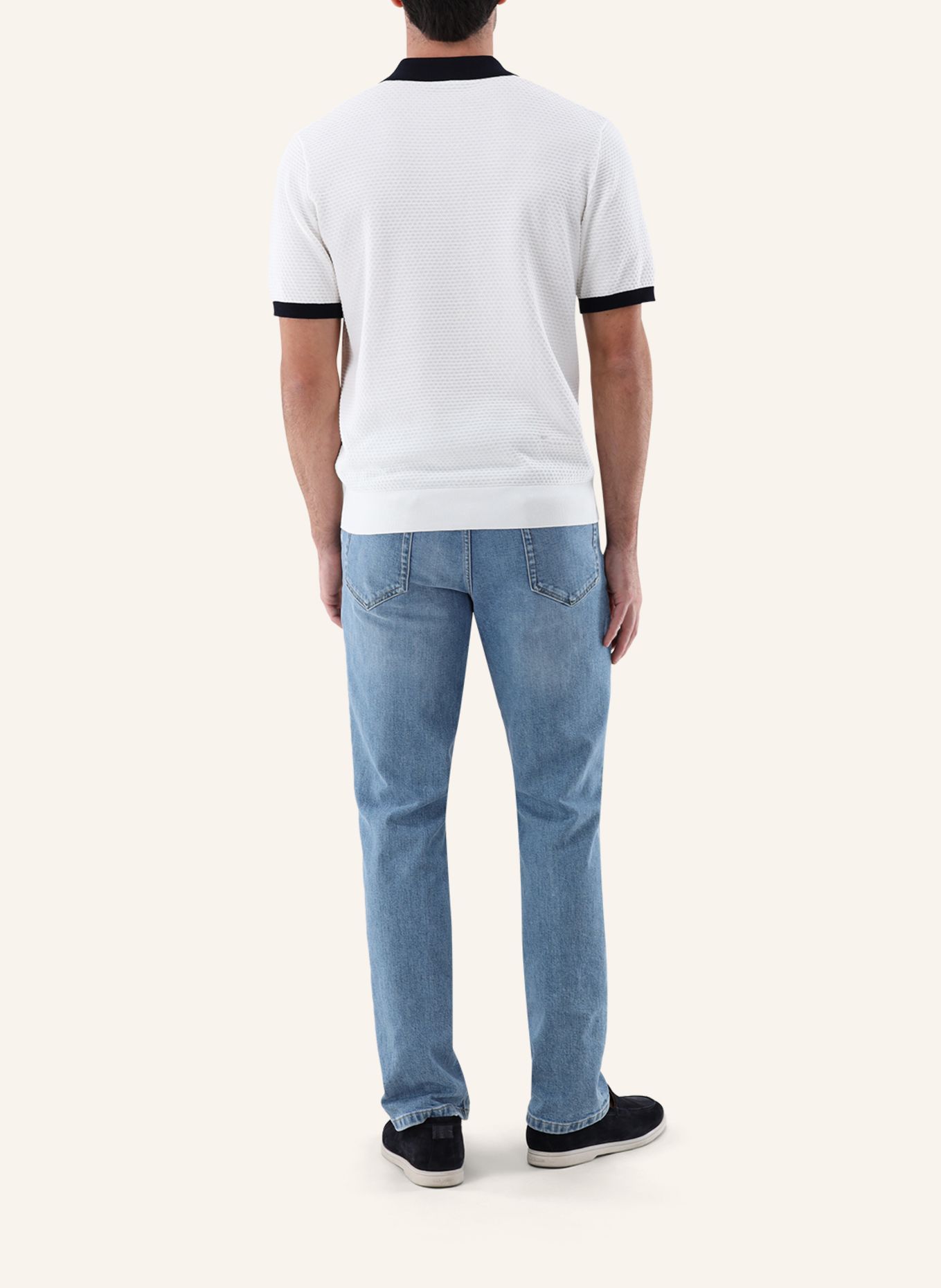 van Laack Poloshirt: BEIGE/ BRAUN