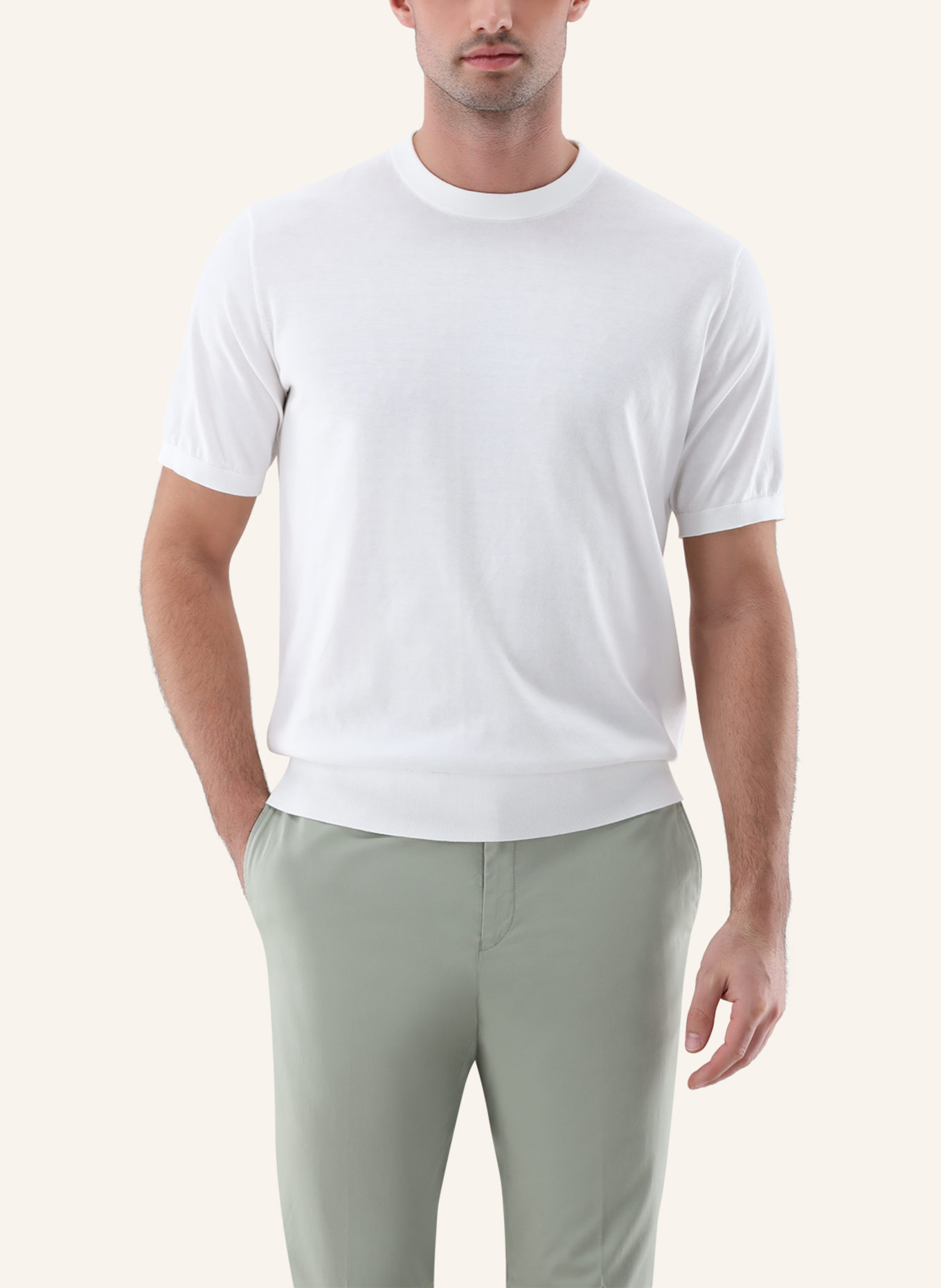 van Laack Poloshirt: BEIGE