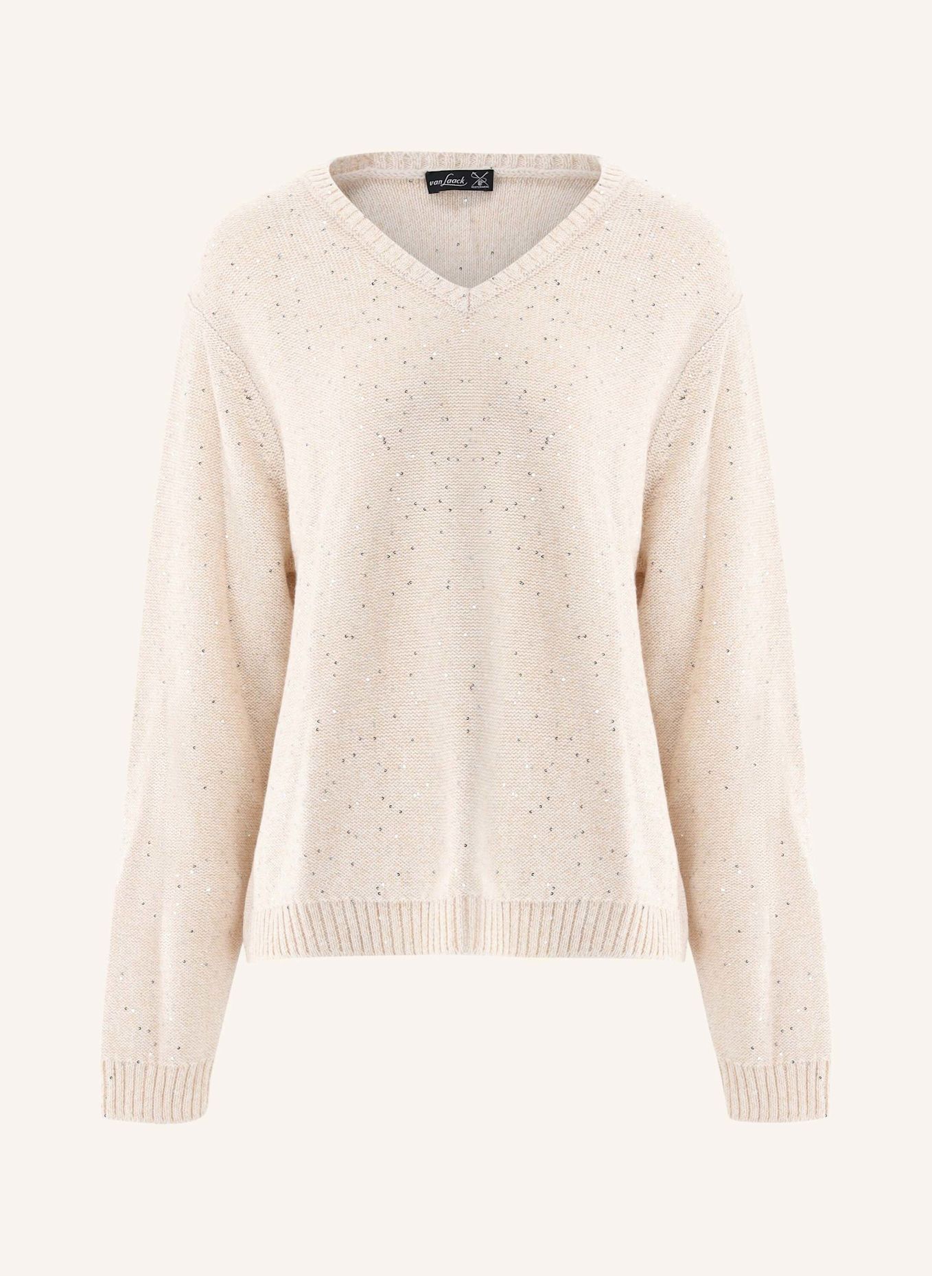 van Laack Pullover: BEIGE/ BRAUN