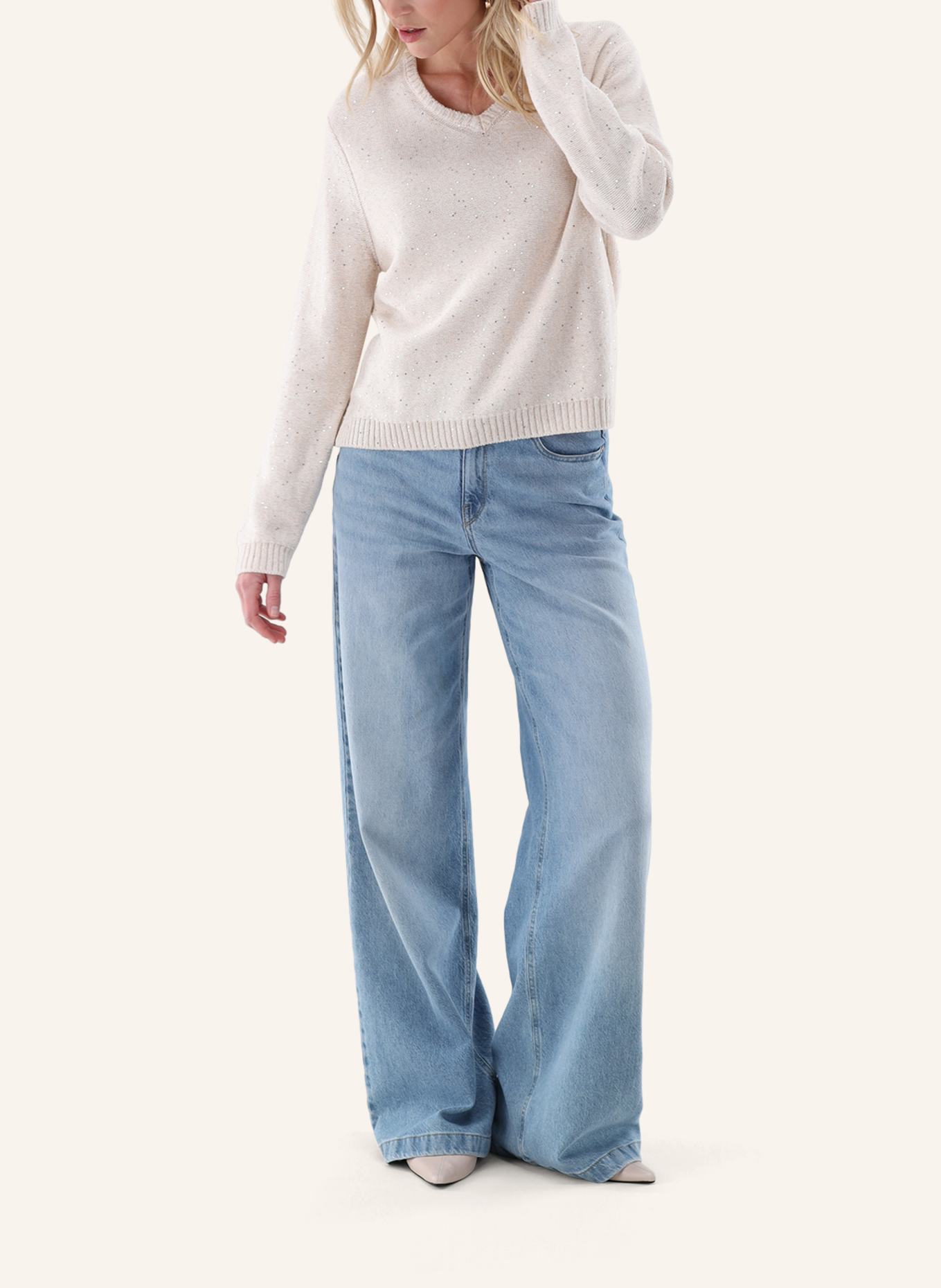 van Laack Pullover: BEIGE/ BRAUN