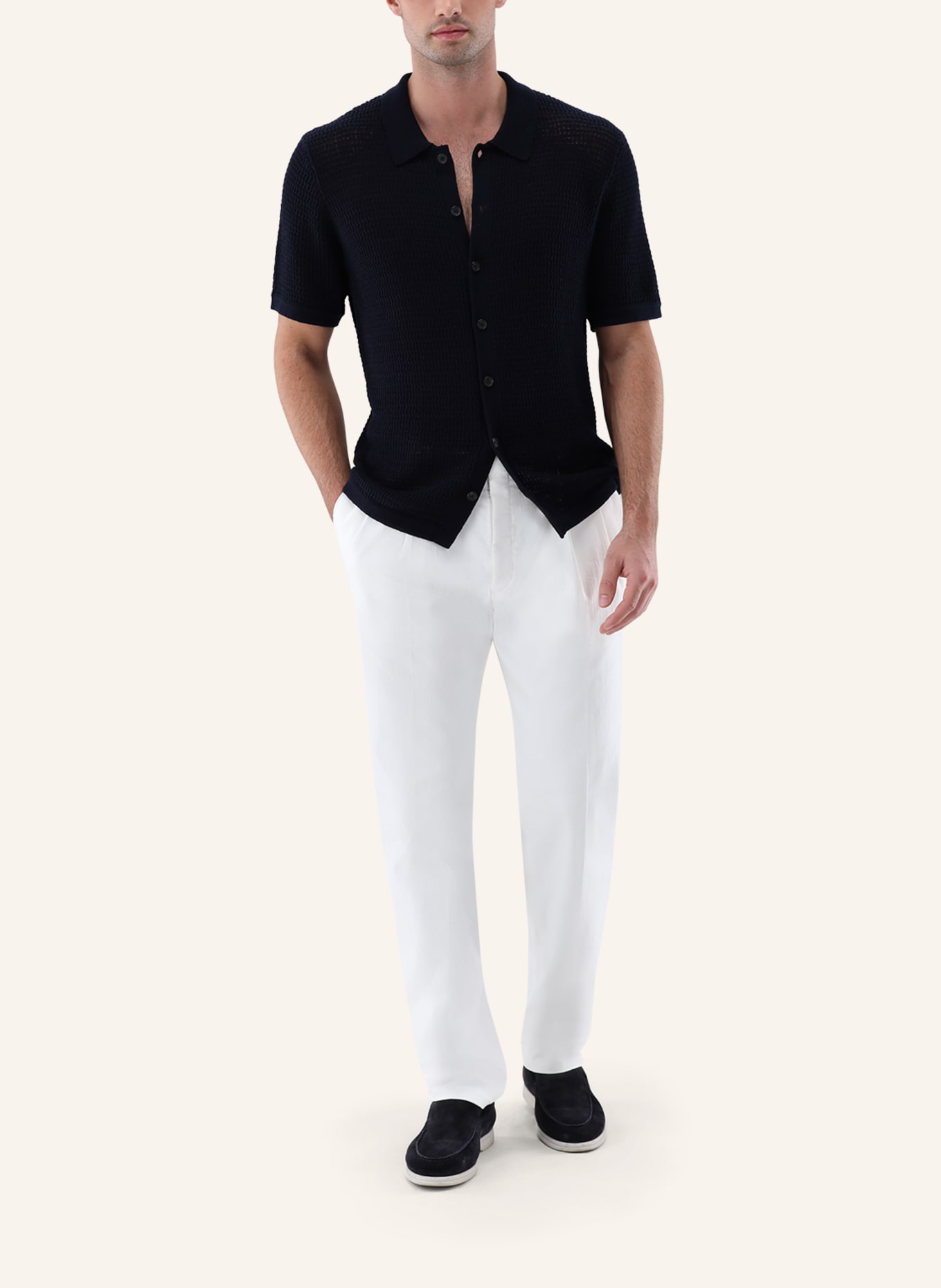 van Laack Poloshirt: DUNKELBLAU