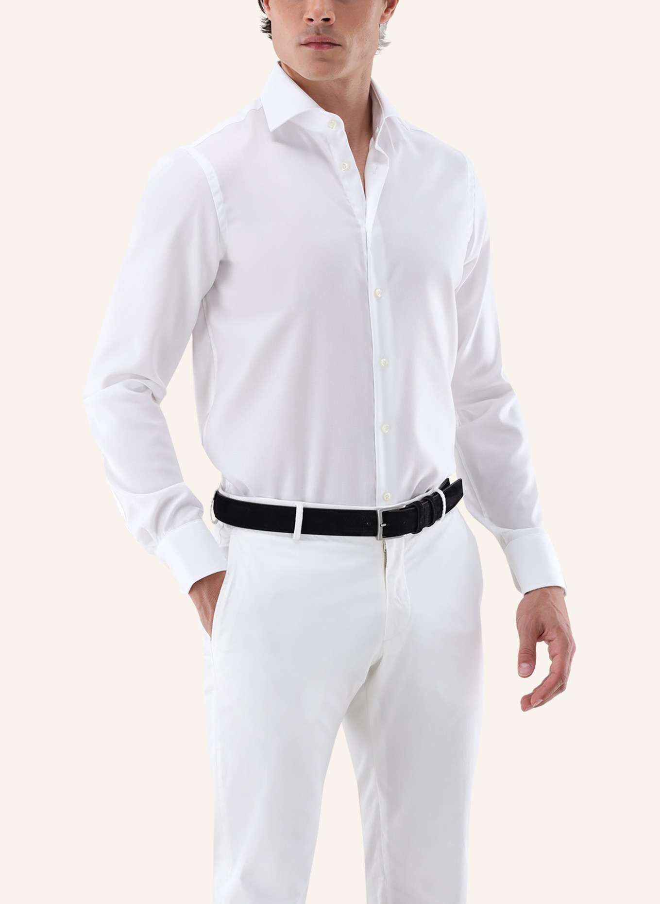 van Laack Hemd Slim Fit: WEISS