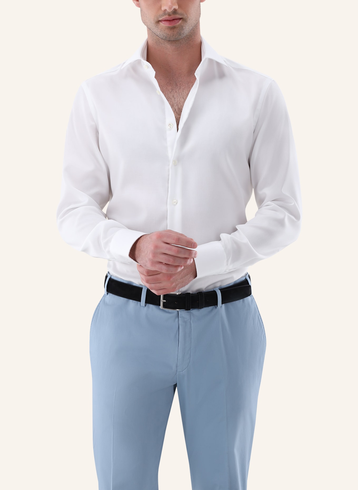 van Laack Hemd Tailor Fit: WEISS