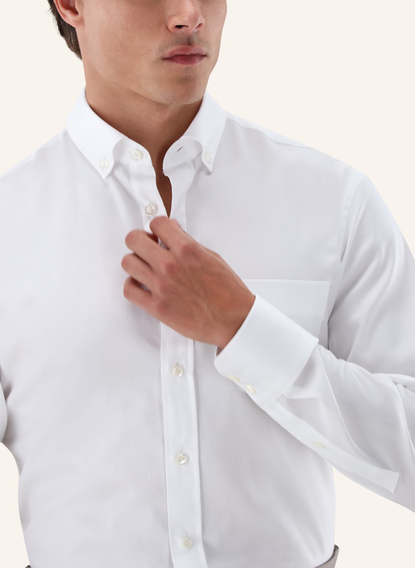 van Laack Hemd Tailor Fit: WEISS