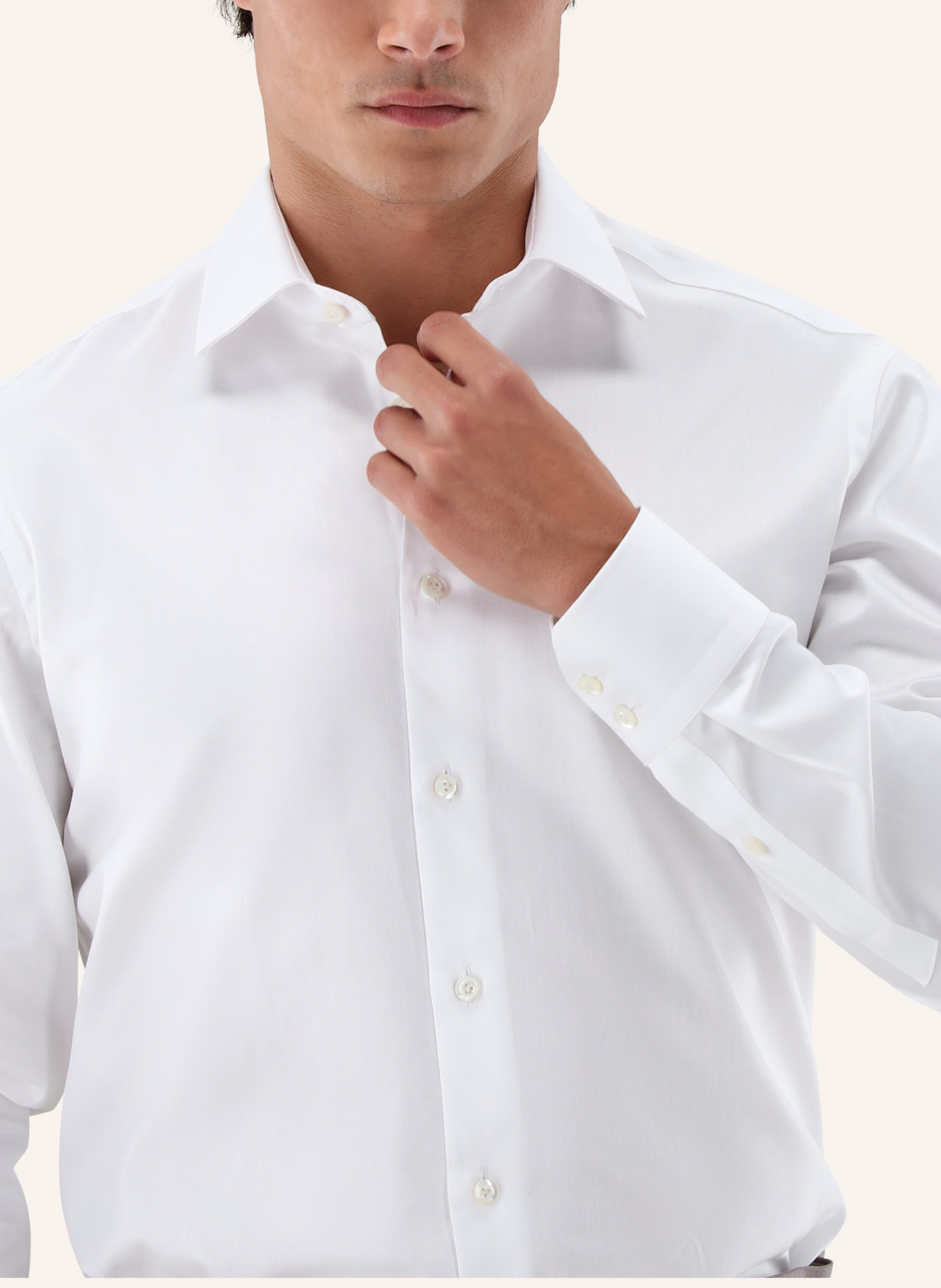 van Laack Hemd Tailor Fit: WEISS