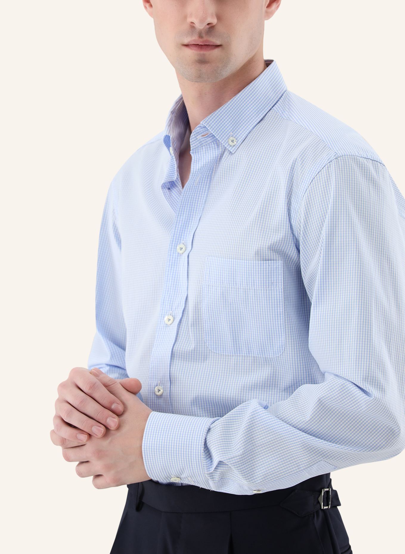 van Laack Hemd Tailor Fit: BLAU