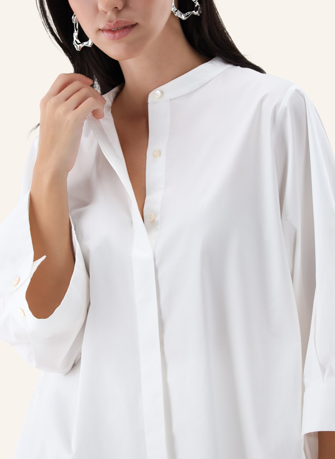 van Laack Bluse Modern Fit: WEISS