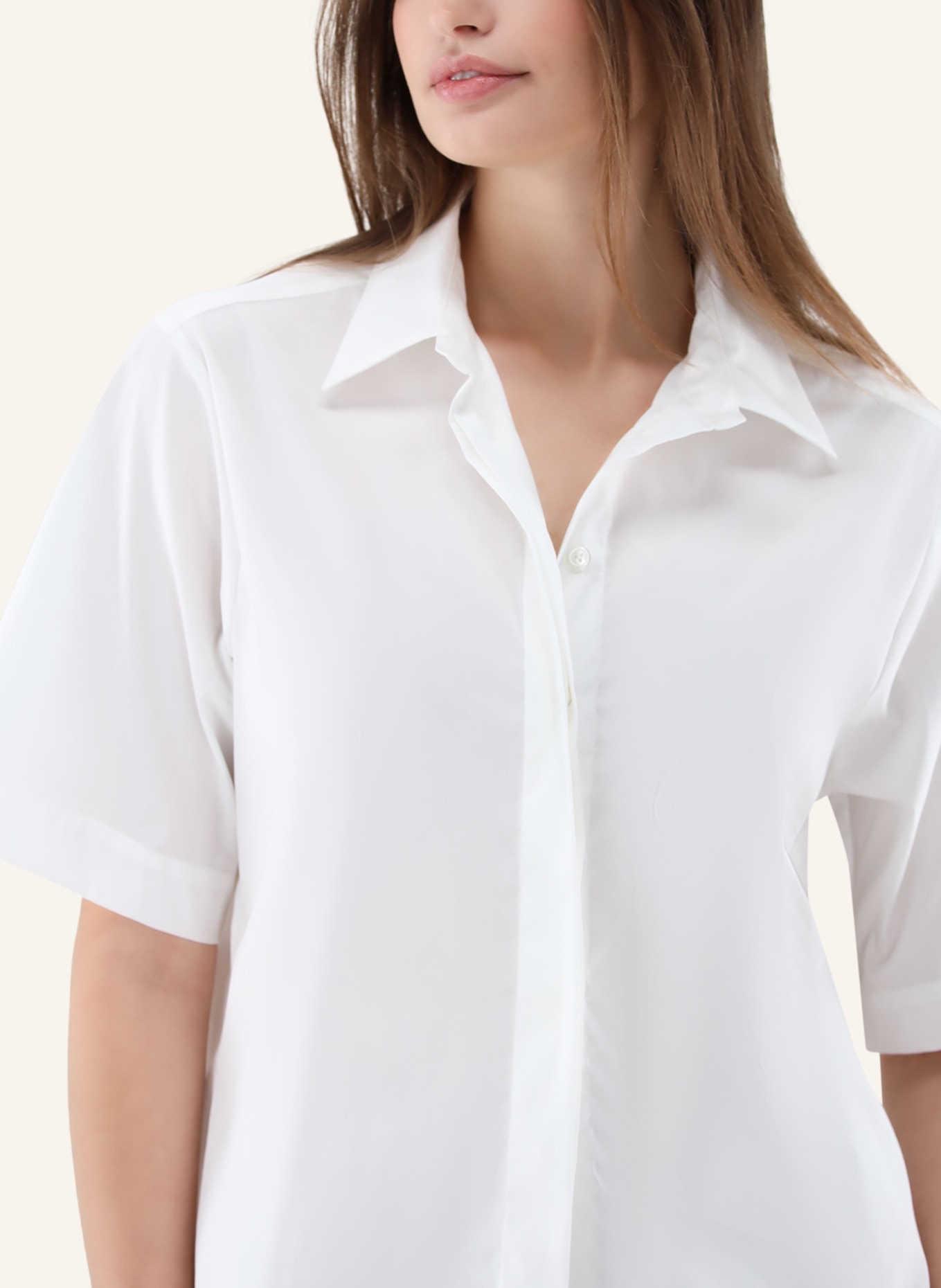 van Laack Bluse Modern Fit: BEIGE