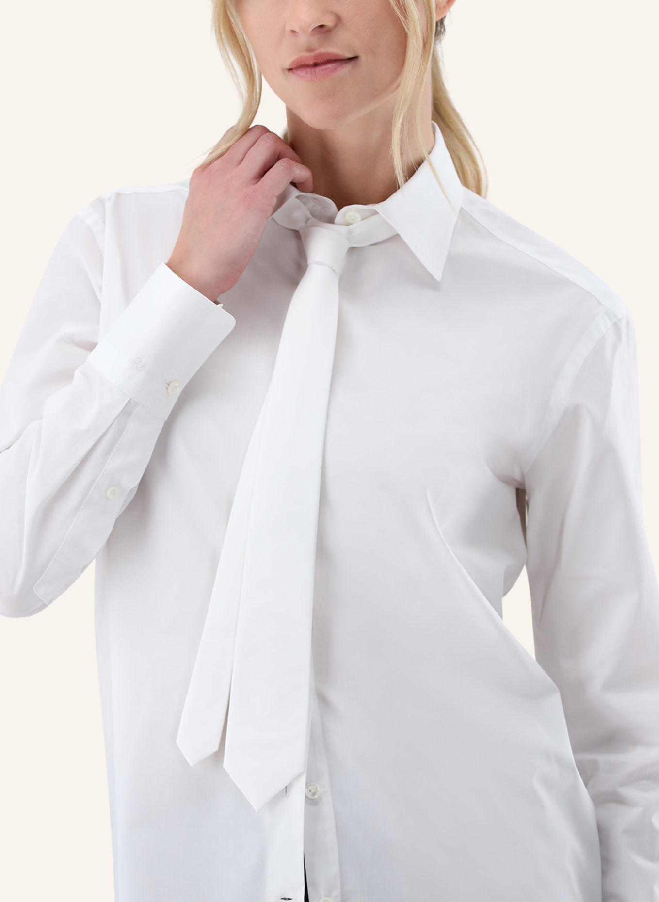 van Laack Bluse Modern Fit: WEISS