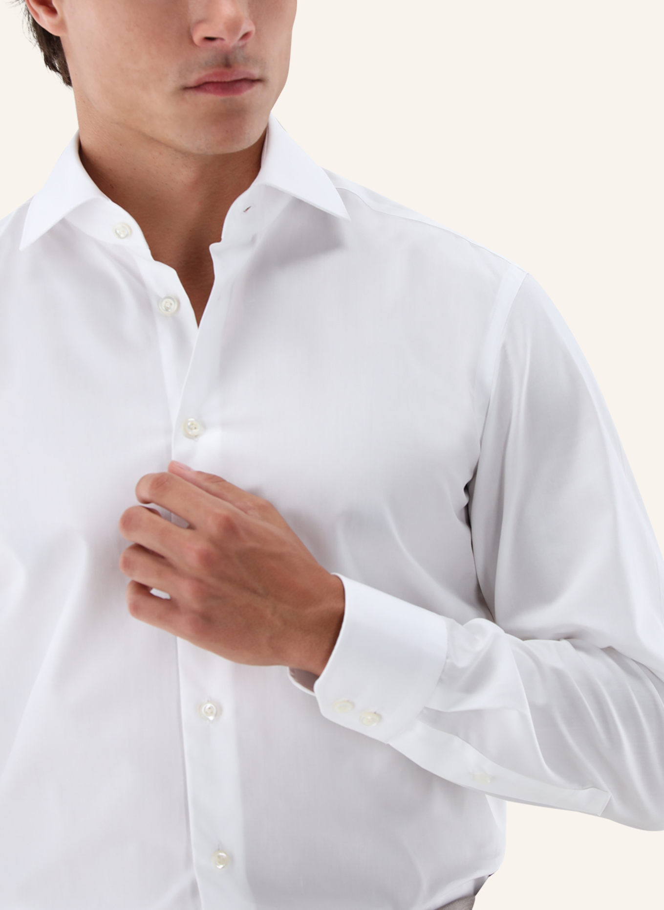 van Laack Hemd Tailor Fit: WEISS