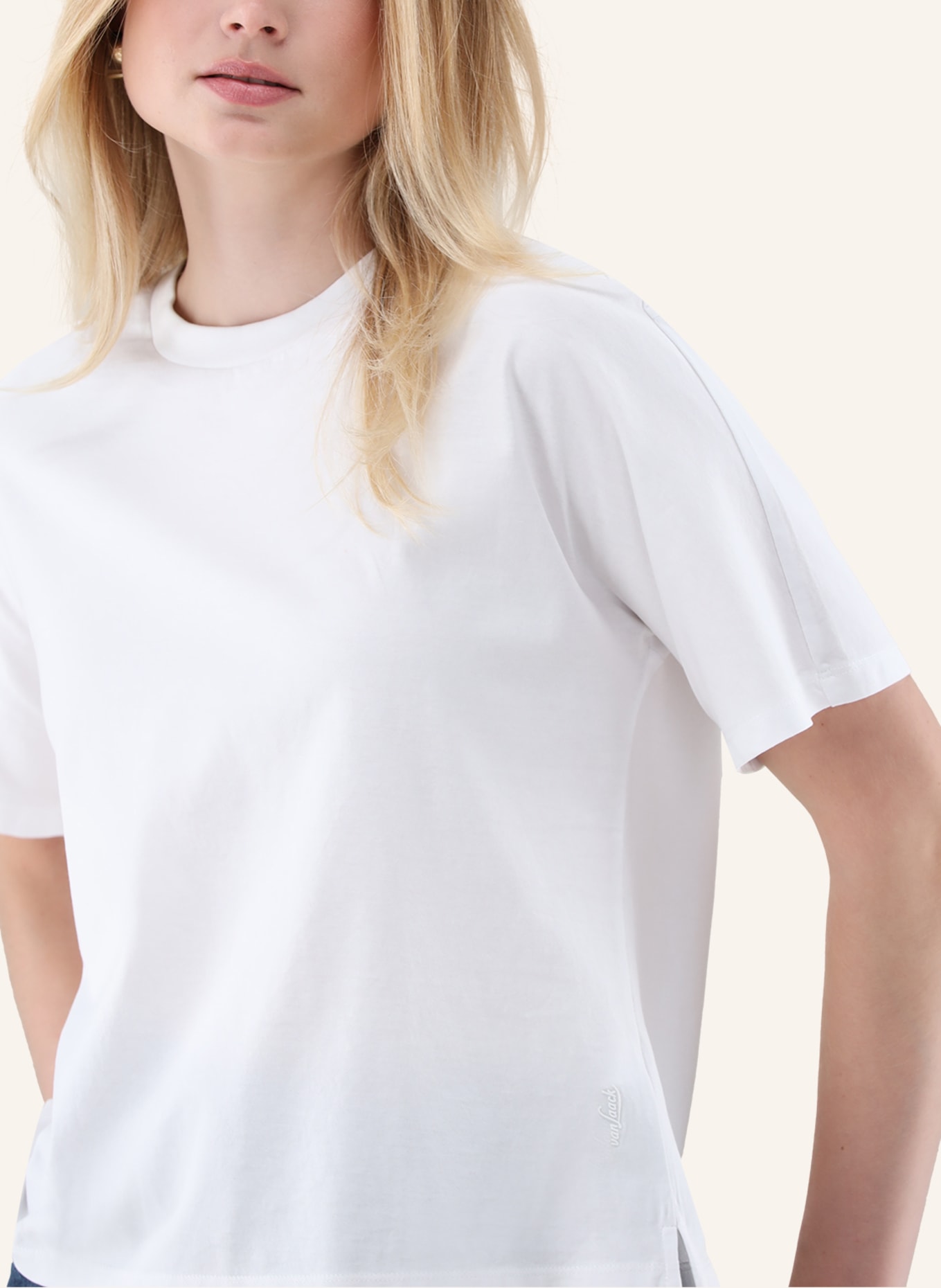 van Laack T-Shirt Modern Fit: WEISS
