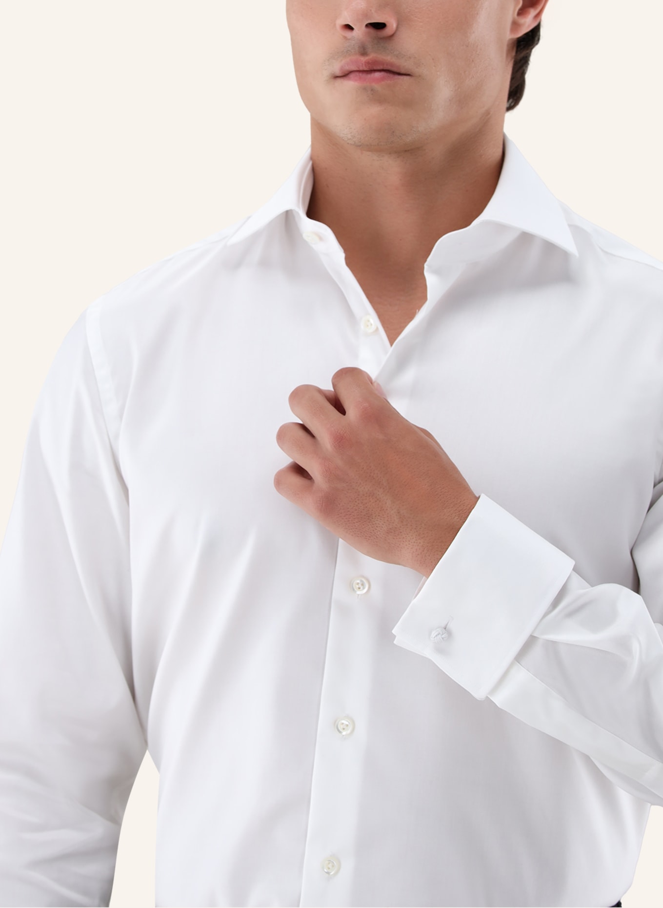 van Laack Hemd Tailor Fit: WEISS