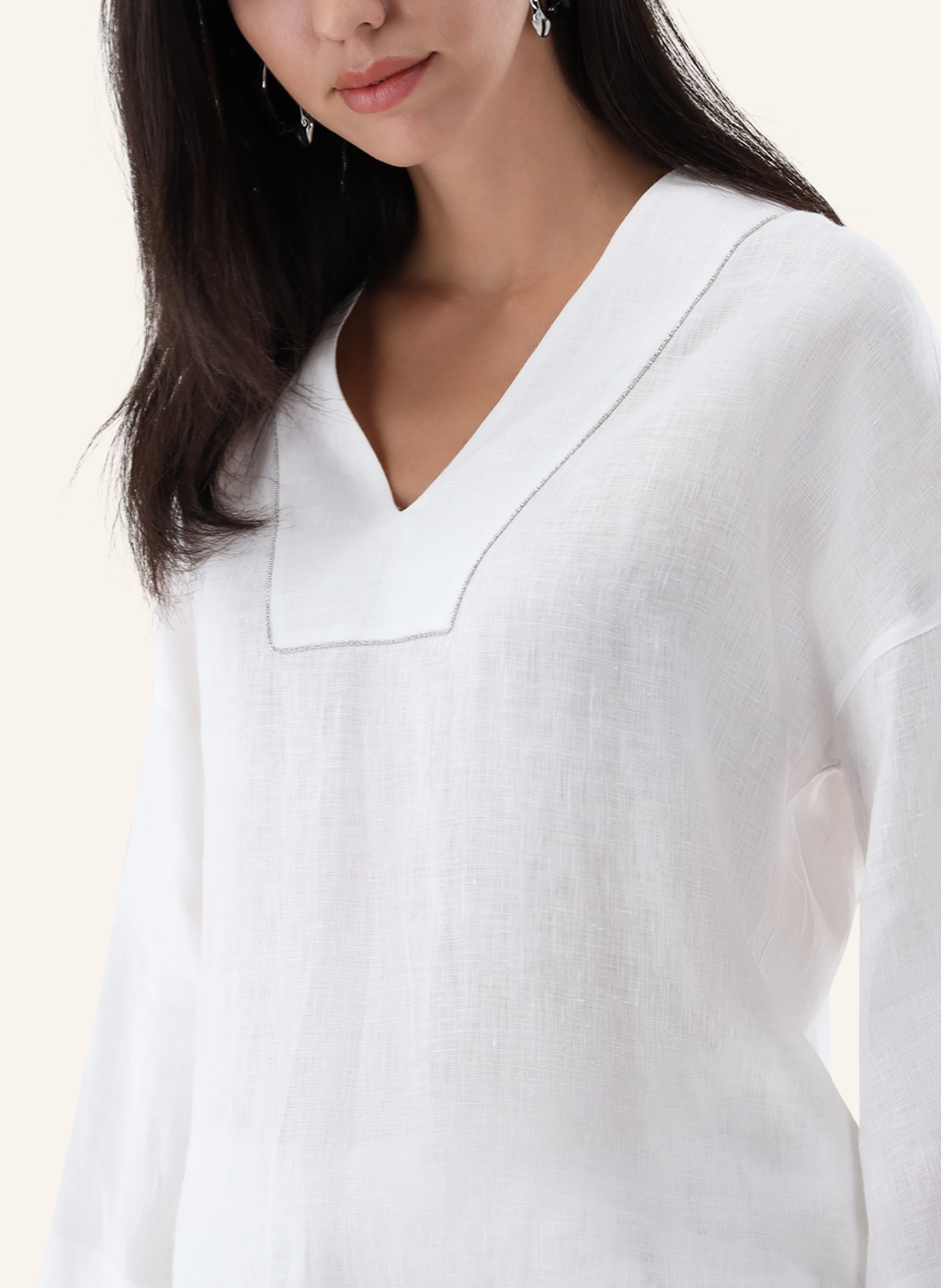 van Laack Bluse Modern Fit: BEIGE