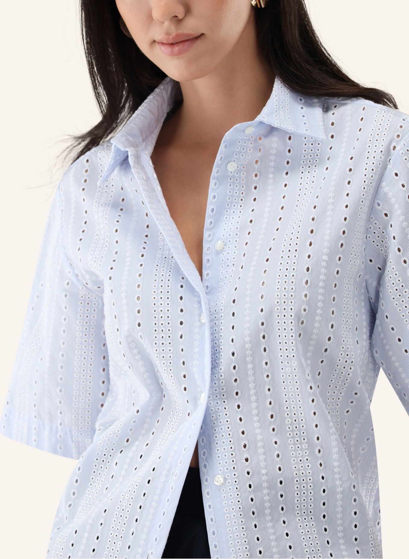 van Laack Bluse Modern Fit: BLAU