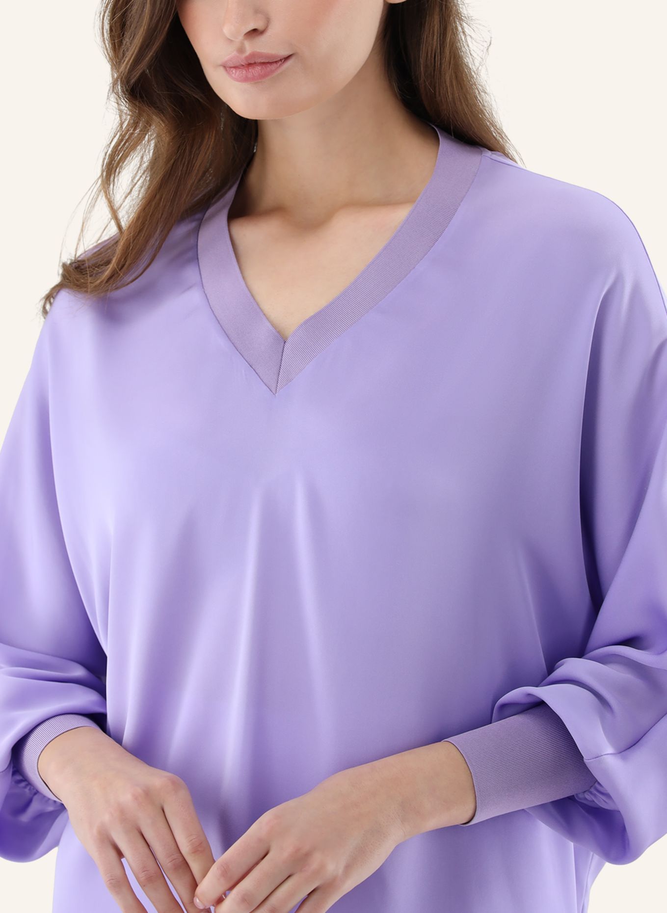 van Laack Bluse Modern Fit: HELLLILA