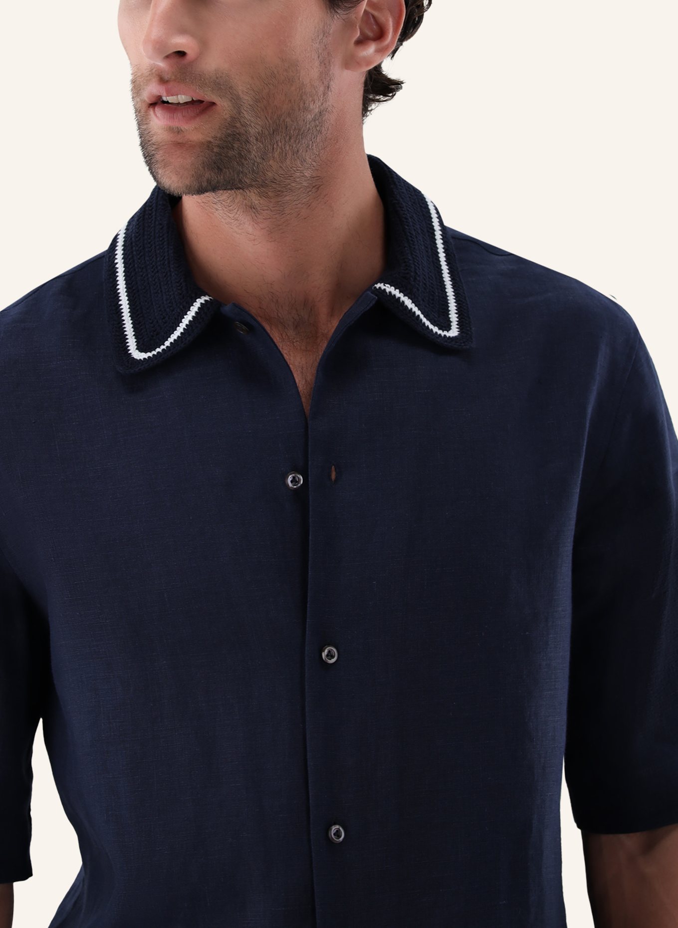 van Laack Hemd Tailor Fit: DUNKELBLAU