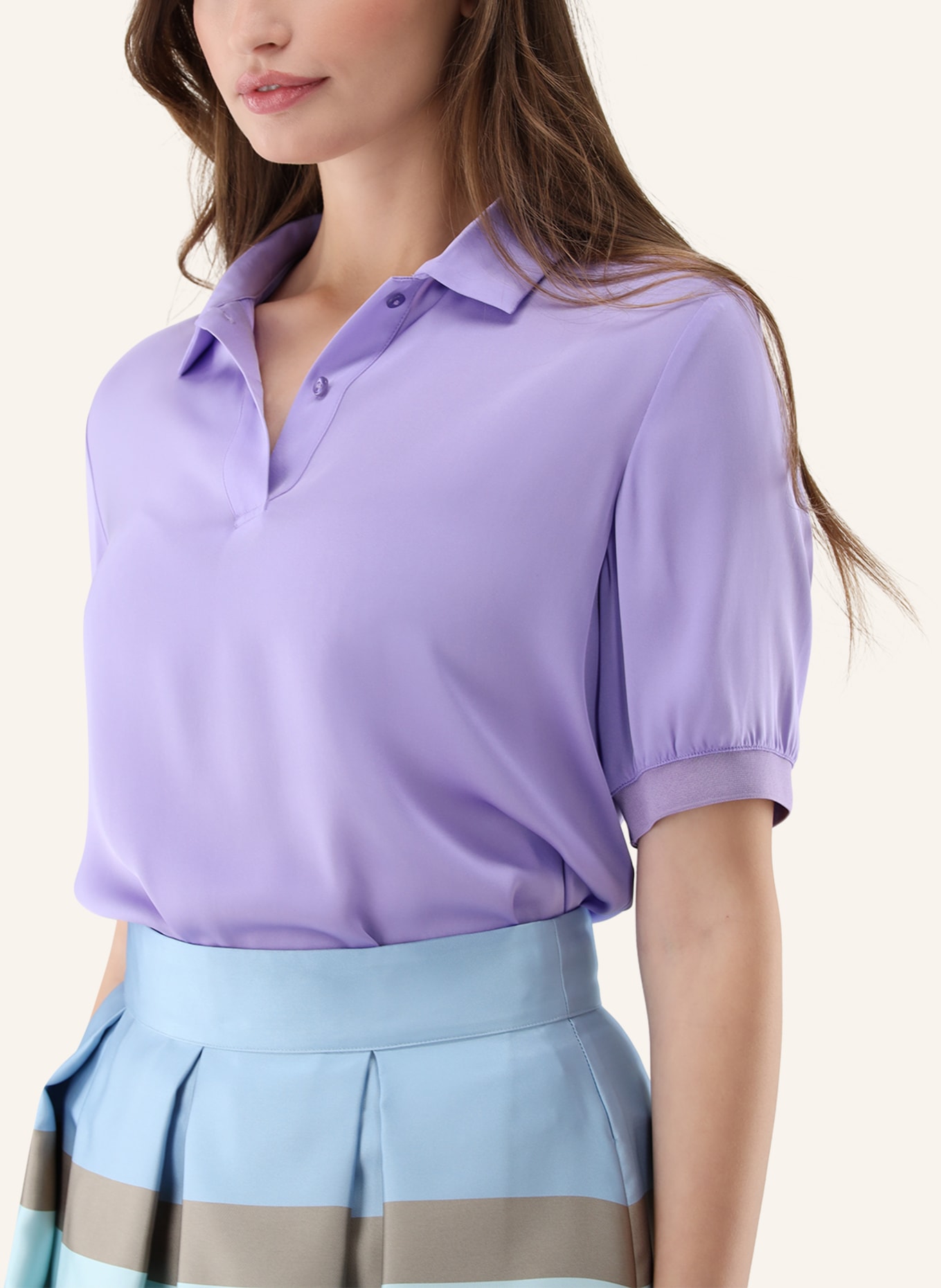 van Laack Bluse Modern Fit: HELLLILA