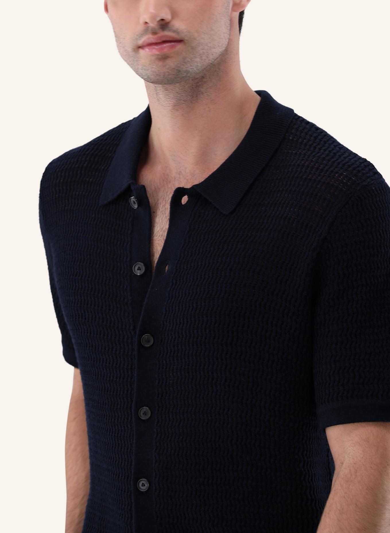 van Laack Poloshirt: DUNKELBLAU