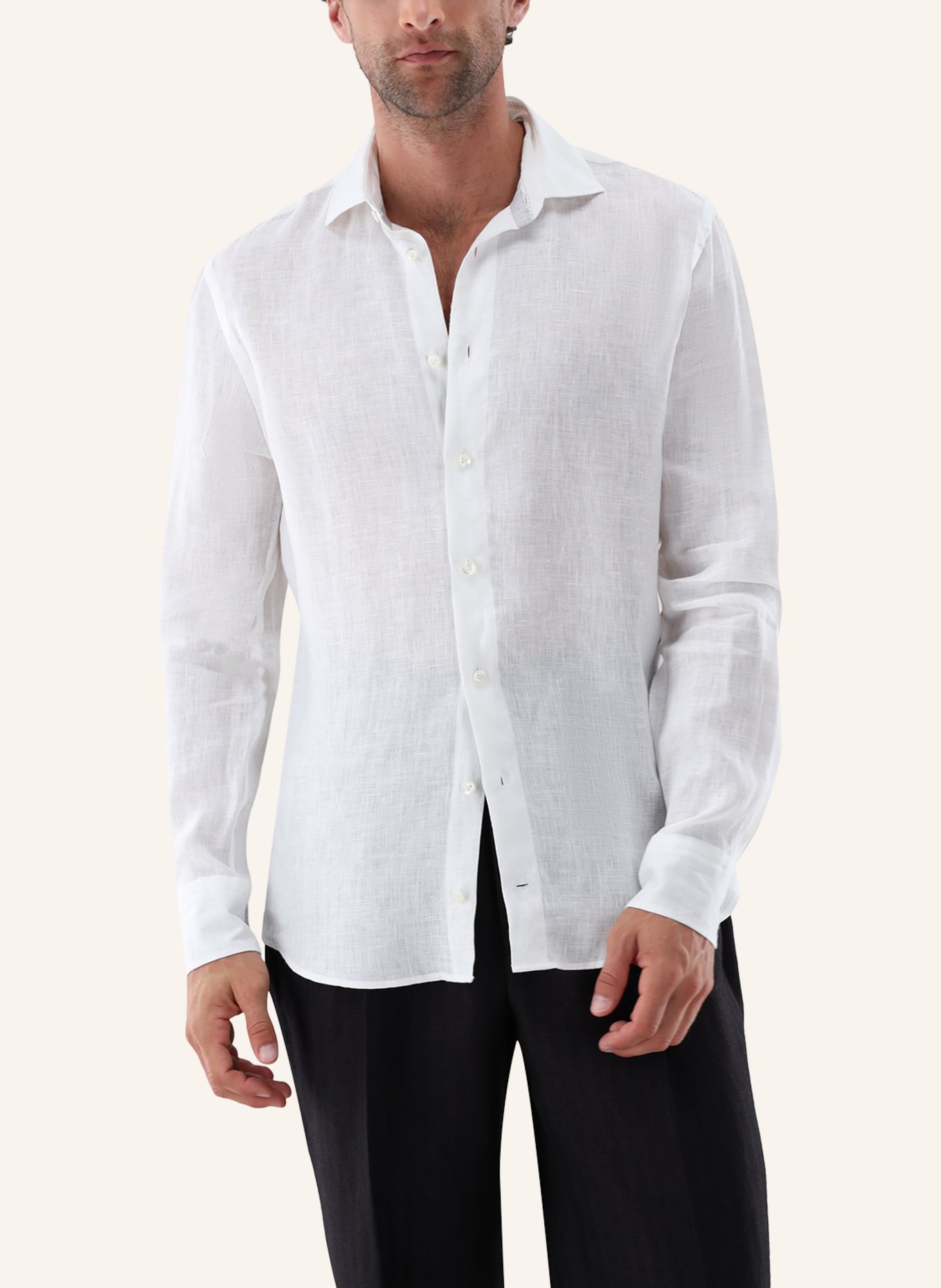 van Laack Hemd Tailor Fit: WEISS