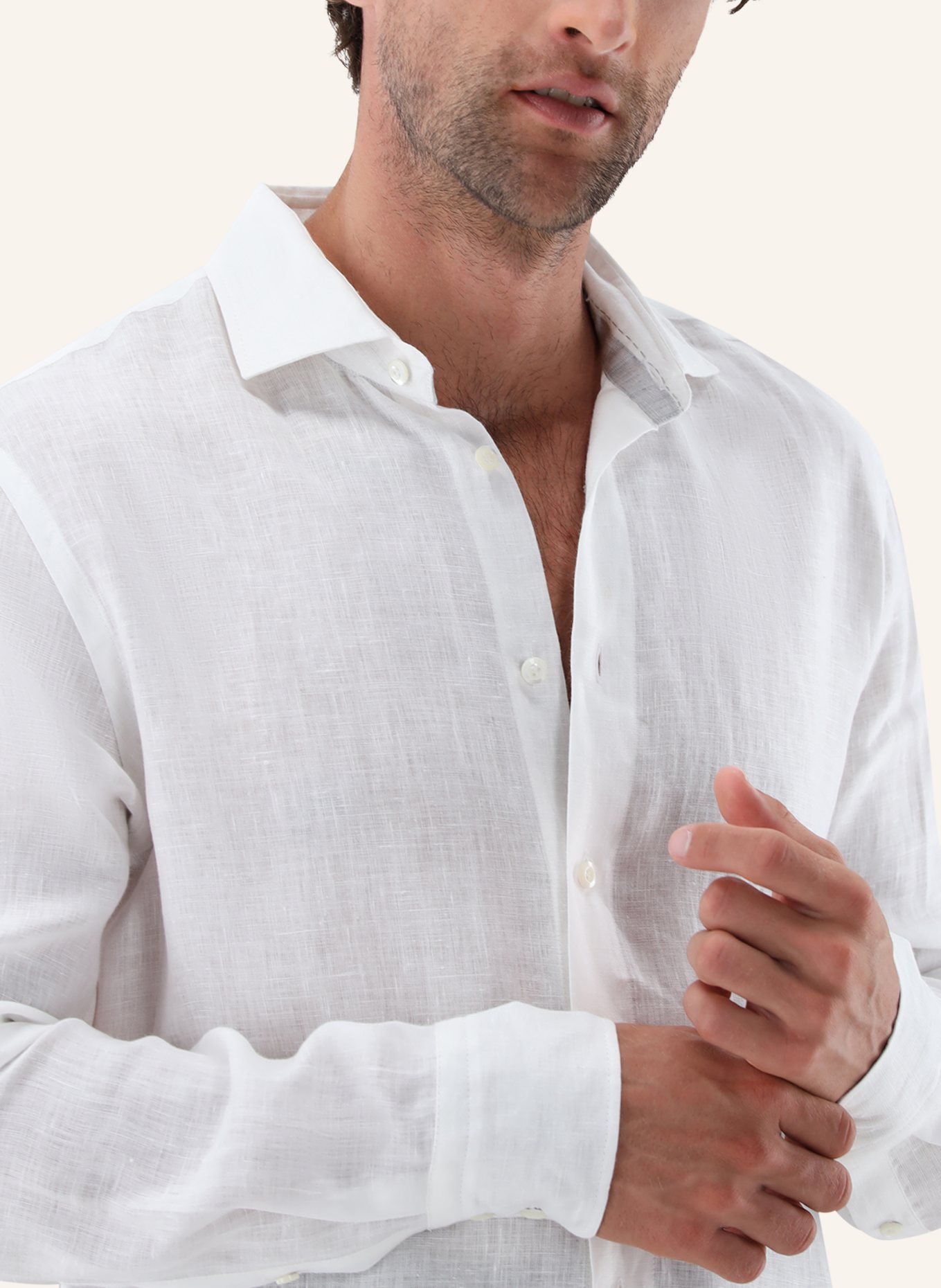 van Laack Hemd Tailor Fit: WEISS