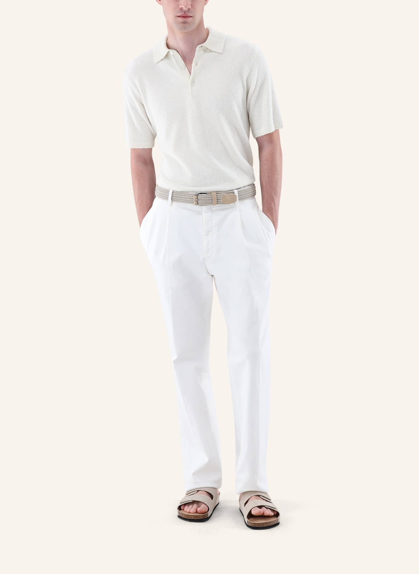 van Laack Poloshirt: BEIGE