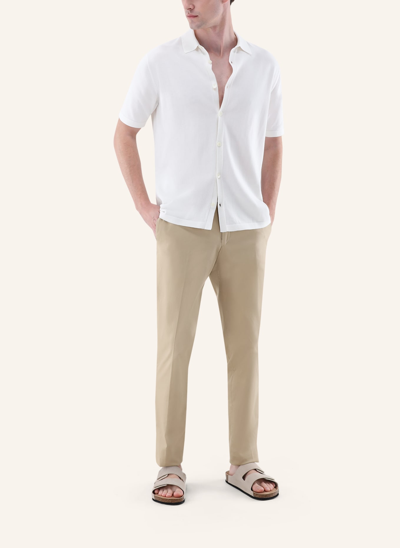 van Laack Poloshirt: BEIGE