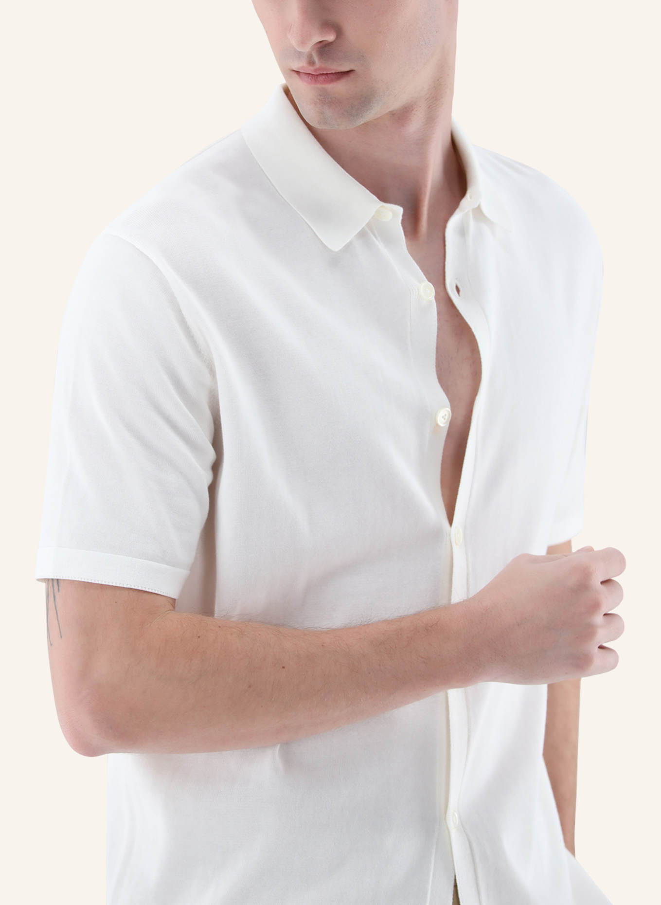 van Laack Poloshirt: BEIGE