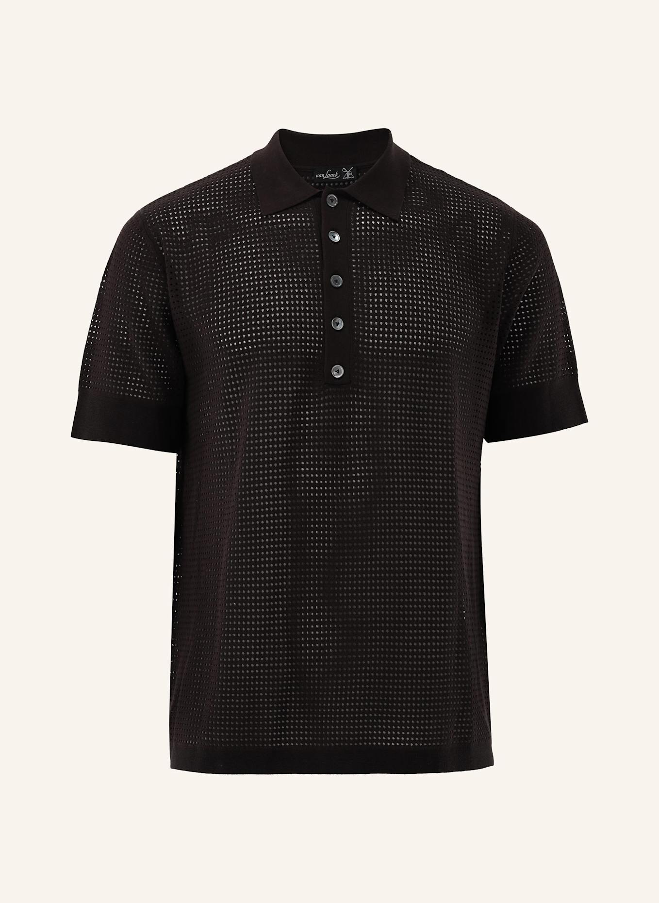 van Laack Poloshirt: BEIGE/ BRAUN