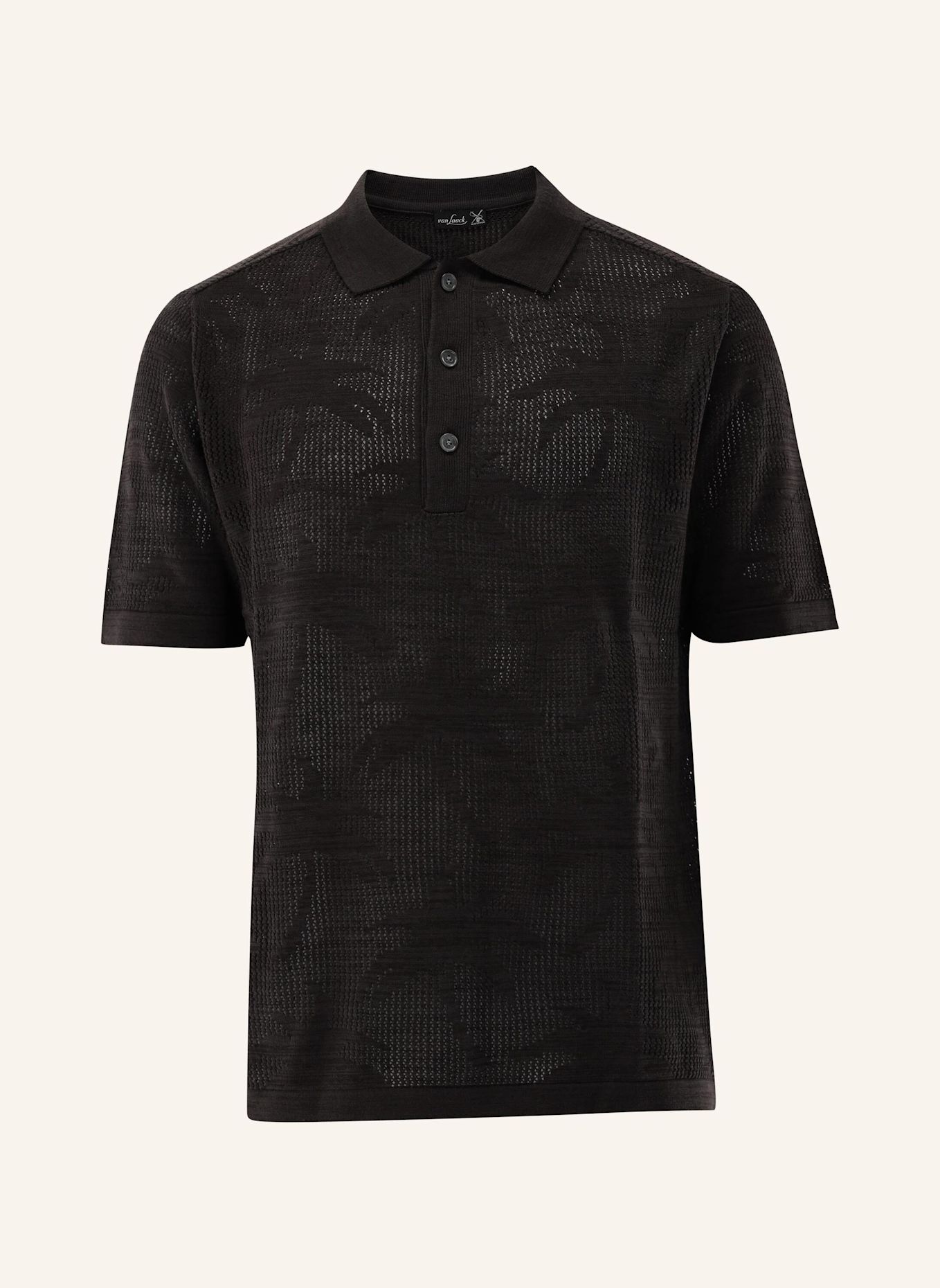 van Laack Poloshirt: BEIGE/ BRAUN