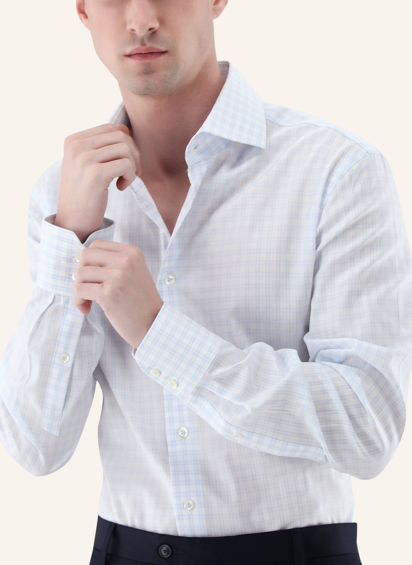 van Laack Hemd Slim Fit: WEISS