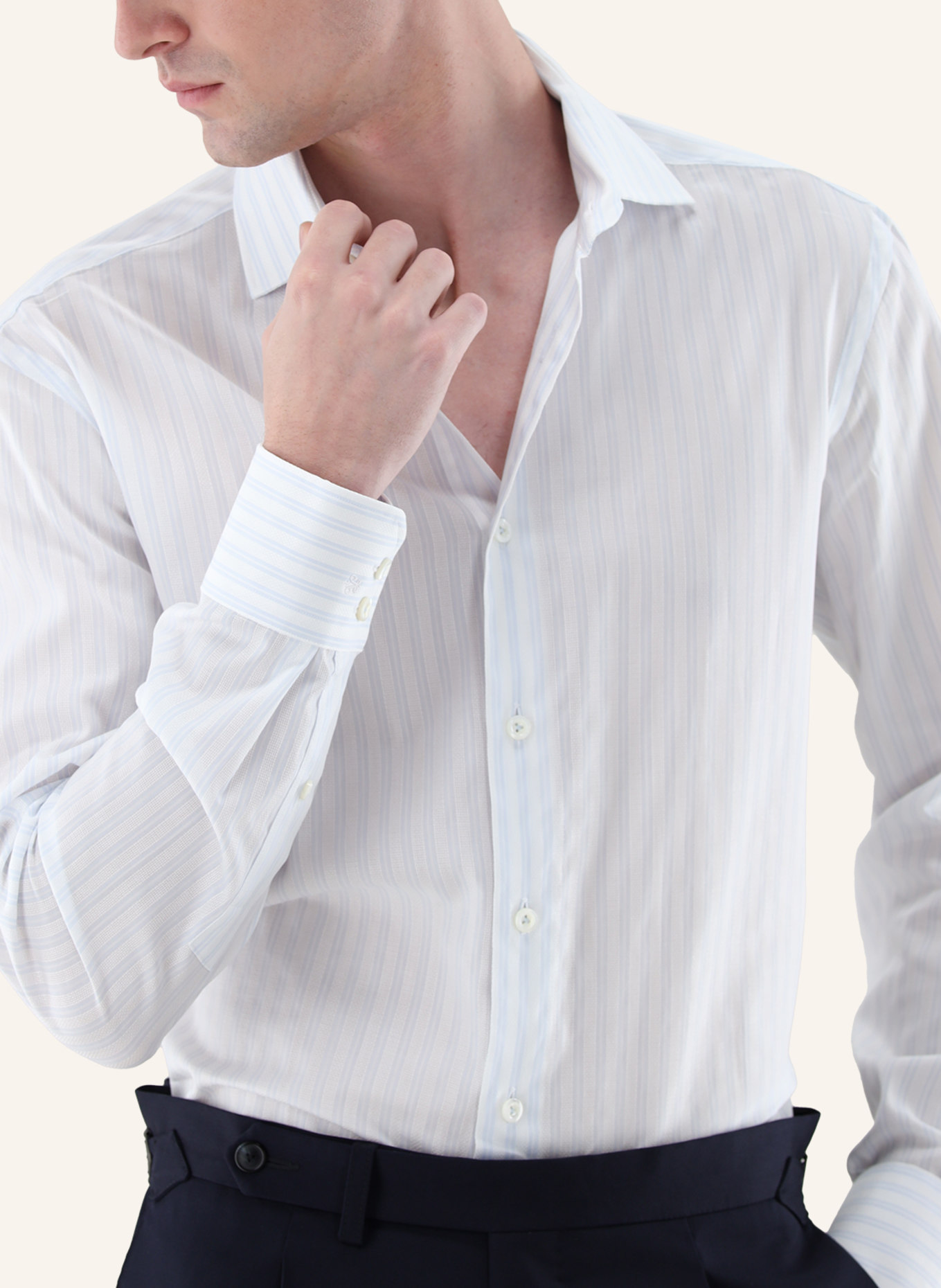 van Laack Hemd Tailor Fit: WEISS