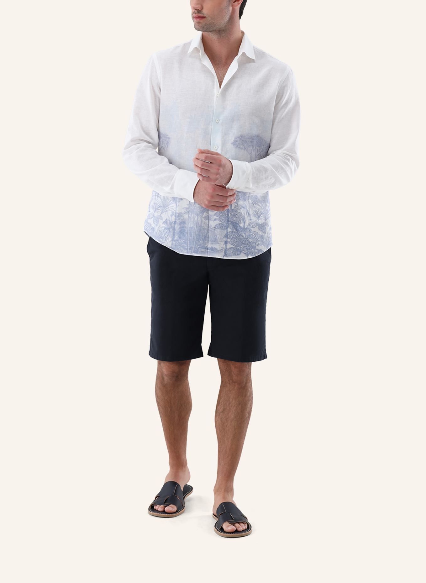 van Laack Hemd Slim Fit: WEISS