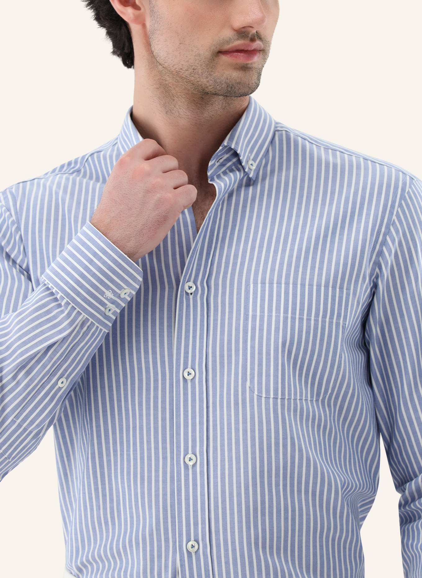 van Laack Hemd Tailor Fit: BLAU