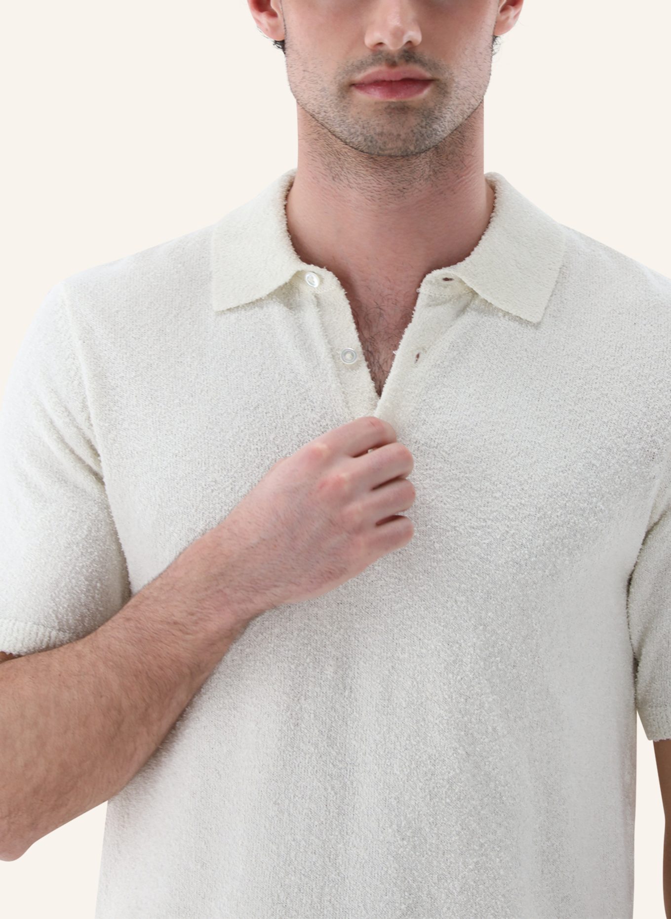 van Laack Poloshirt: BEIGE