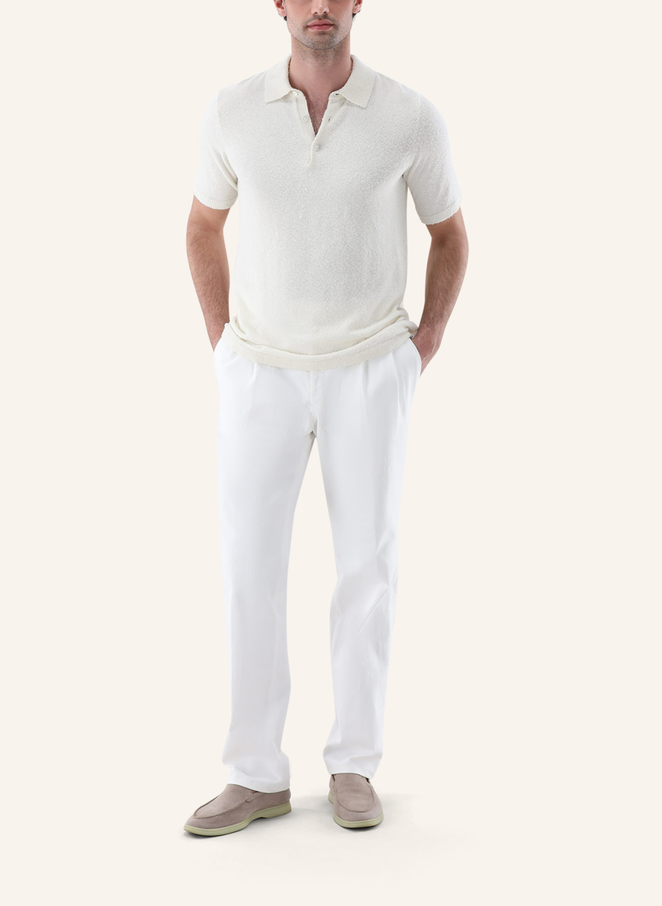 van Laack Poloshirt: BEIGE