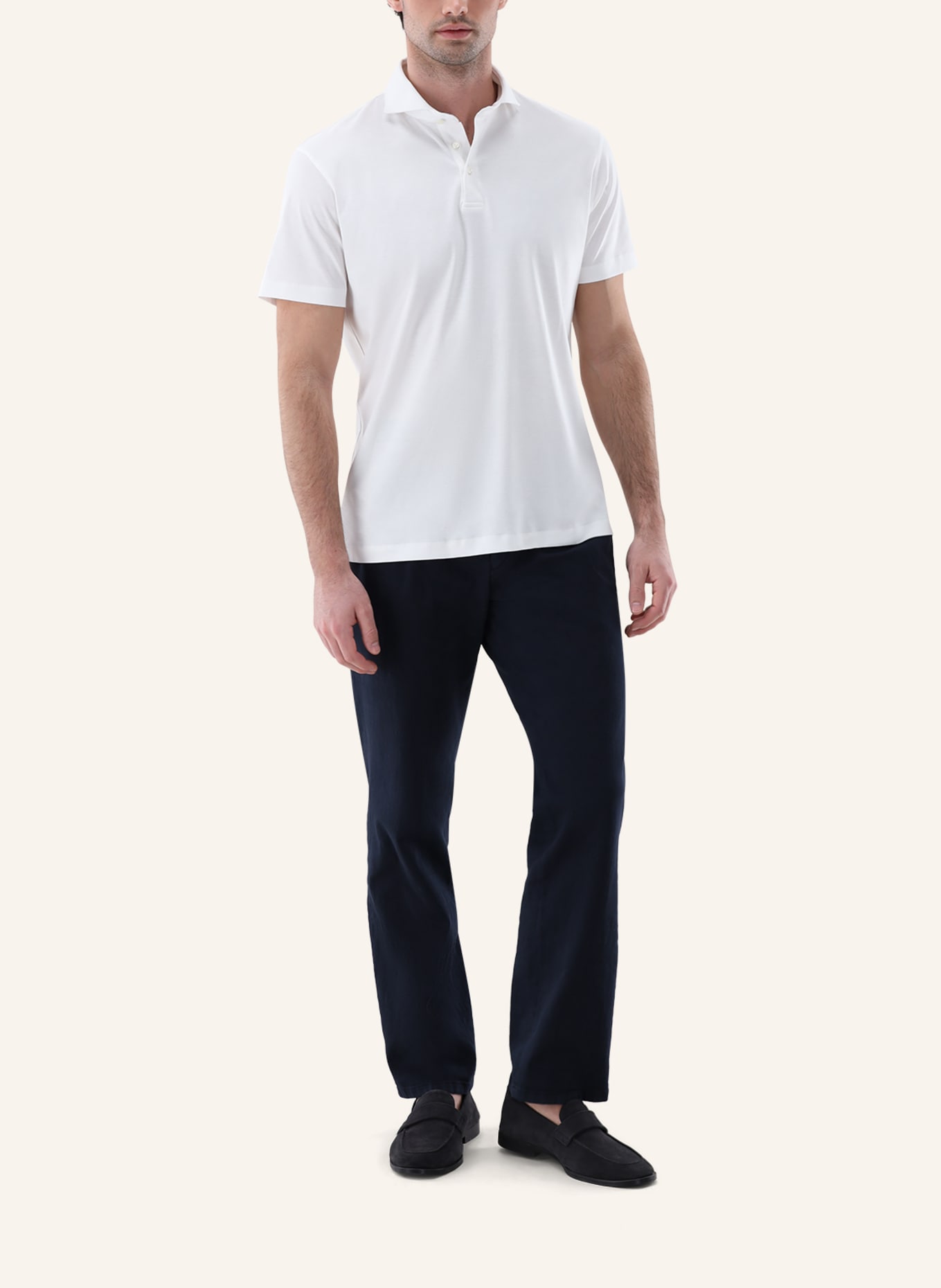 van Laack Hemd Polo: WEISS