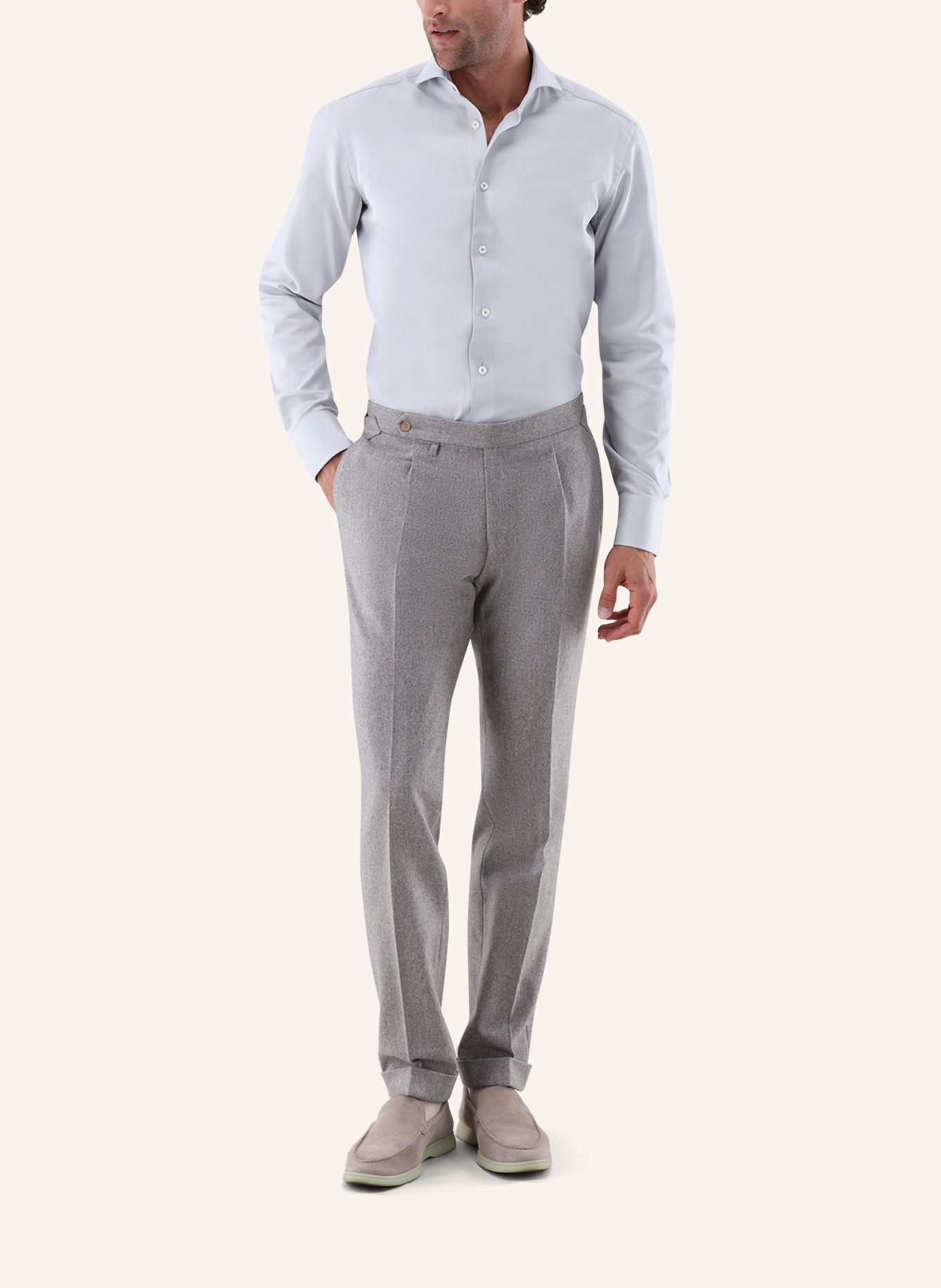 van Laack Hemd Tailor Fit: GRAU