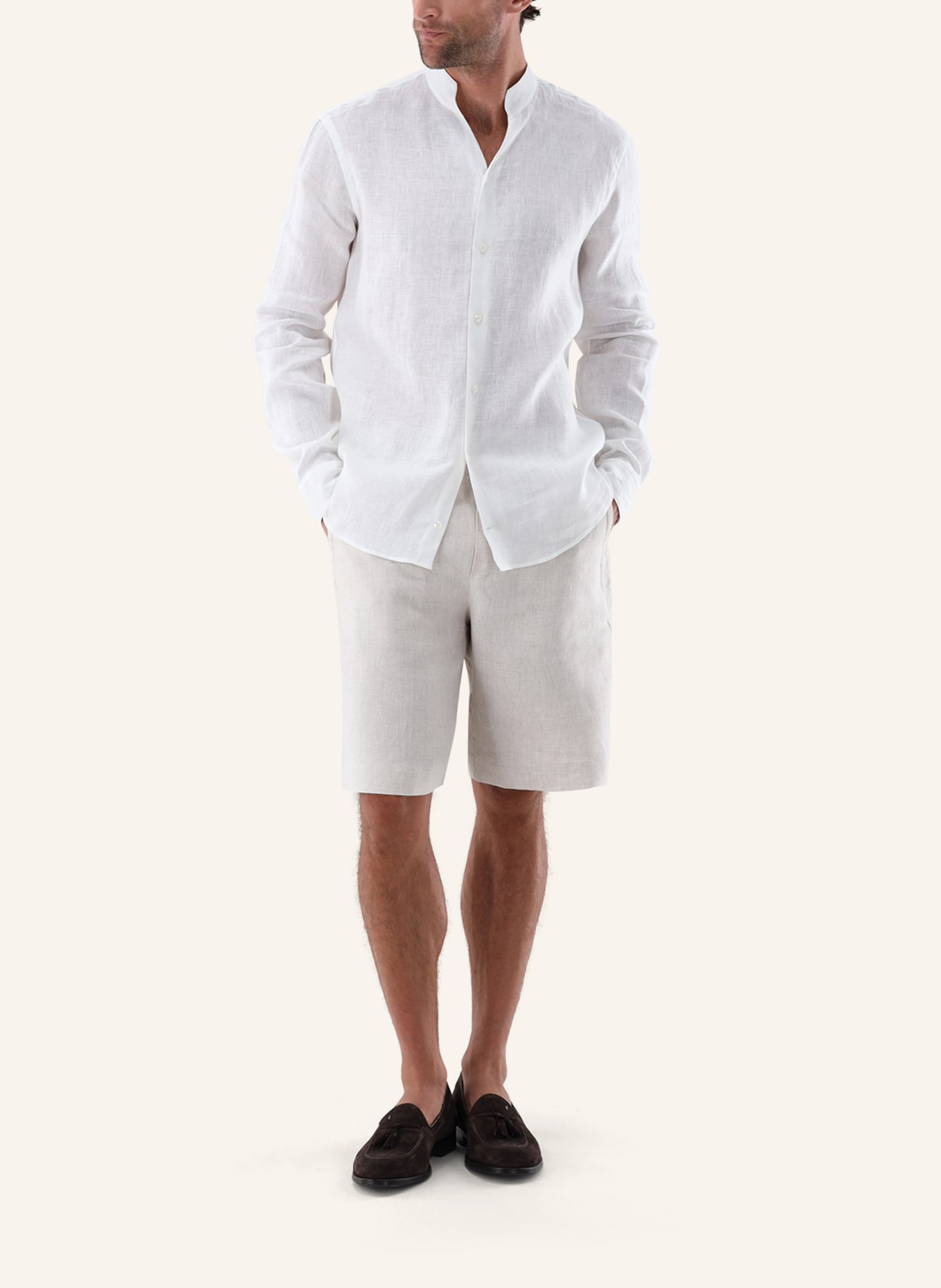 van Laack Hemd Slim Fit: BEIGE