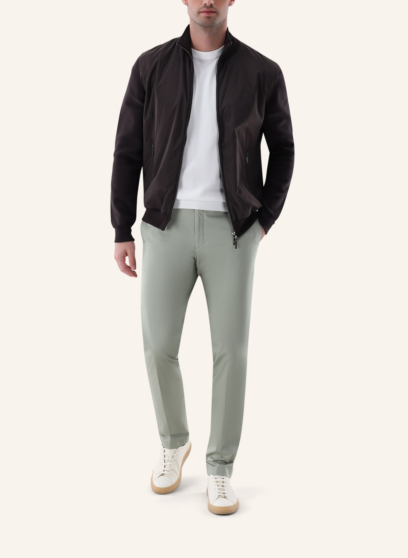 van Laack Hose Slim Fit: GRÜN